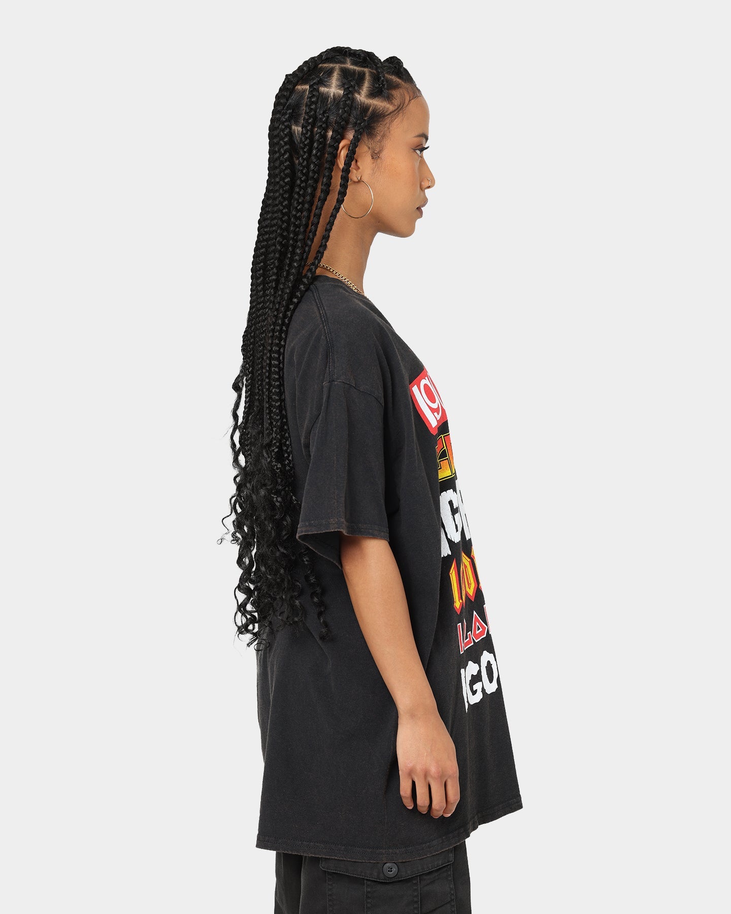 Goat Crew Igor Metal Logo T-Shirt Black Wash Style001