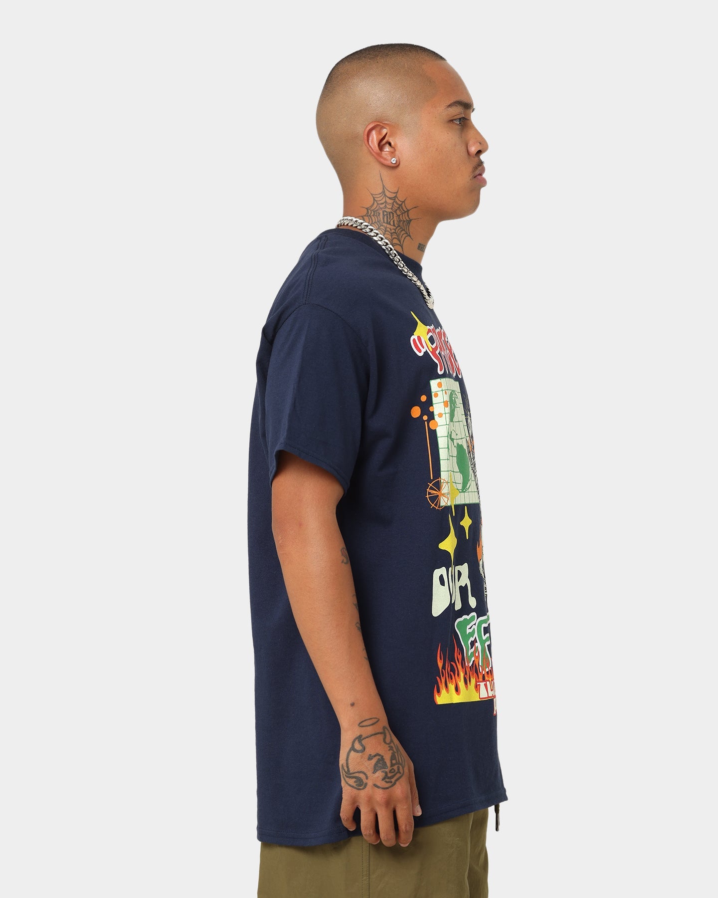 Goat Crew Protect Our Earth T-Shirt Navy