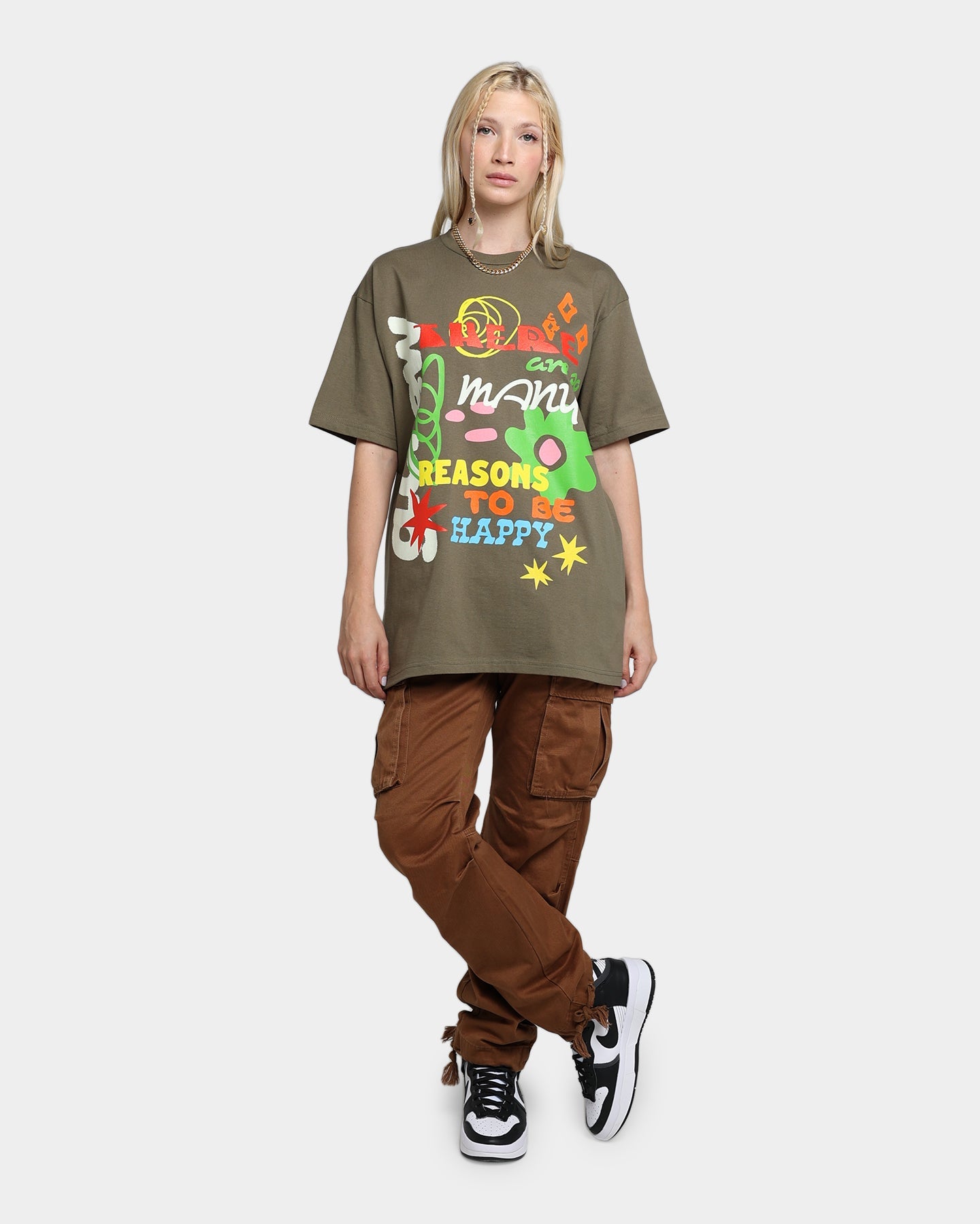Goat Crew Reasons To Be Happy T-Shirt Military Style001