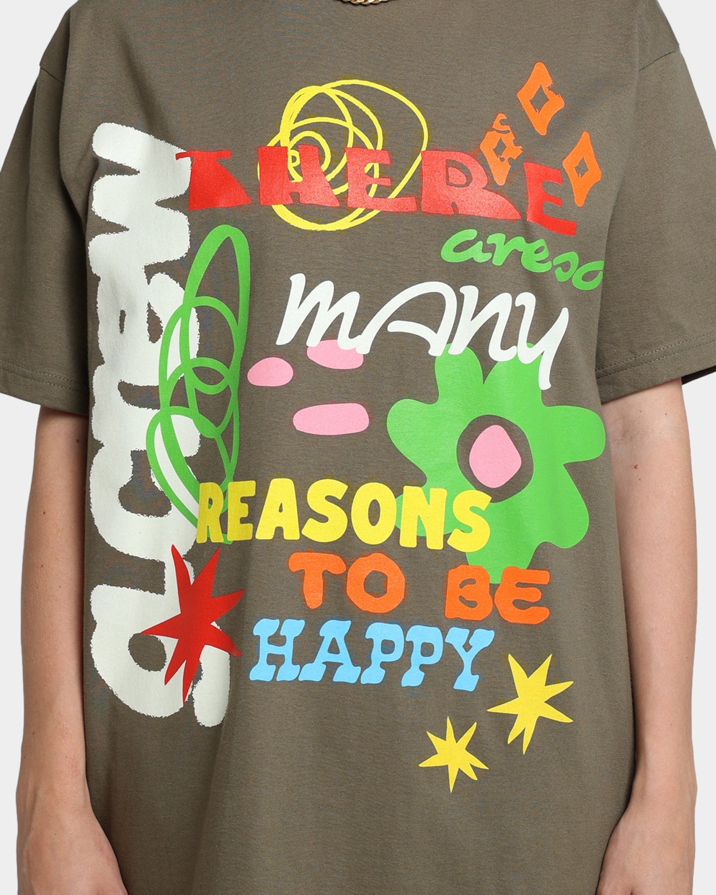 Goat Crew Reasons To Be Happy T-Shirt Military Style001