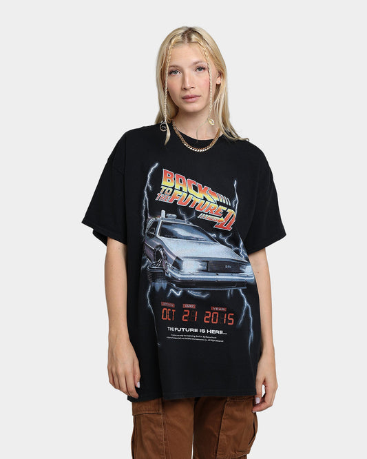 American Thrift X Back To The Future Back To The Future 2 Vintage T-Shirt Washed Black Style001