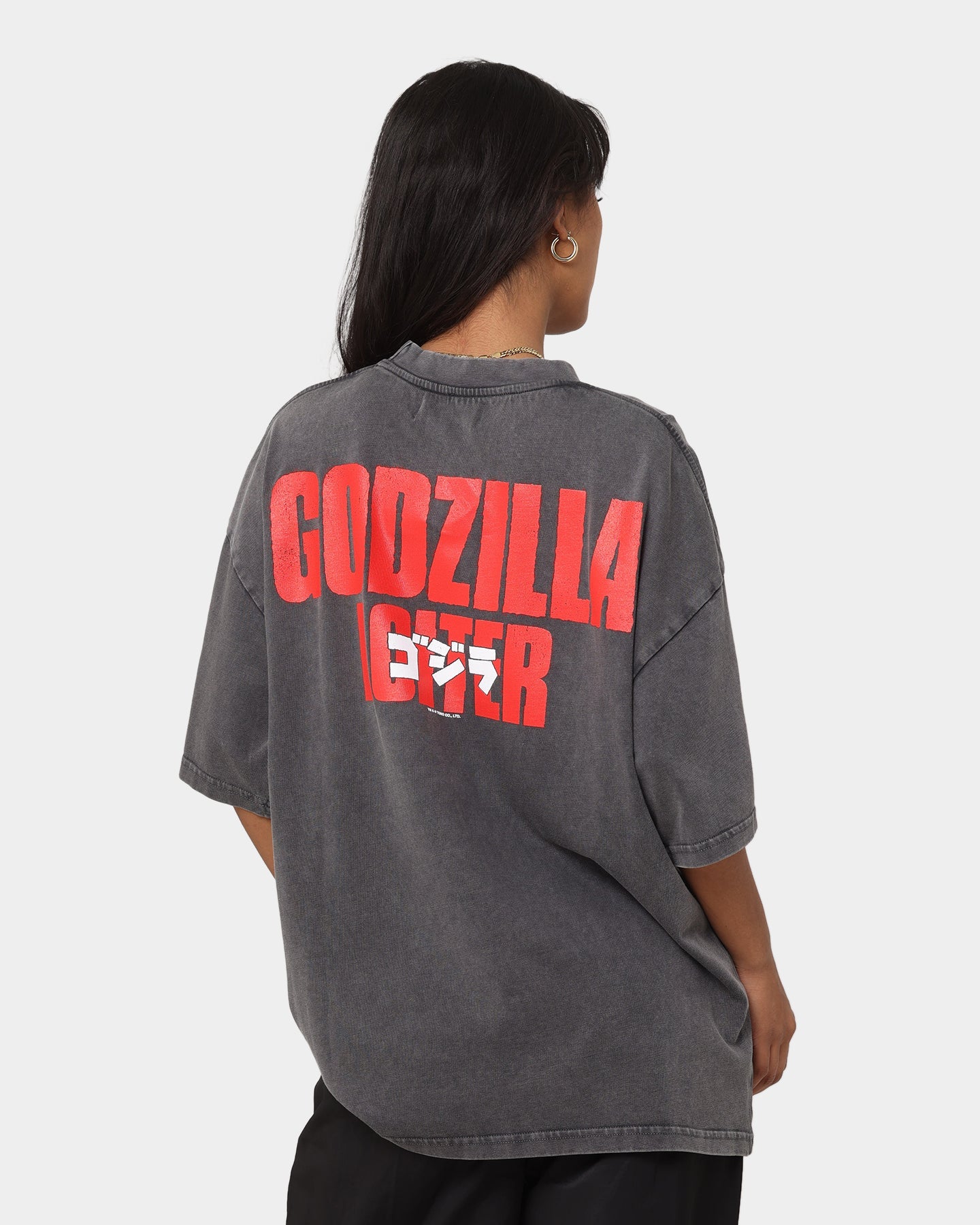 Loiter X Godzilla Godzilla Vintage T-Shirt Charcoal Style001