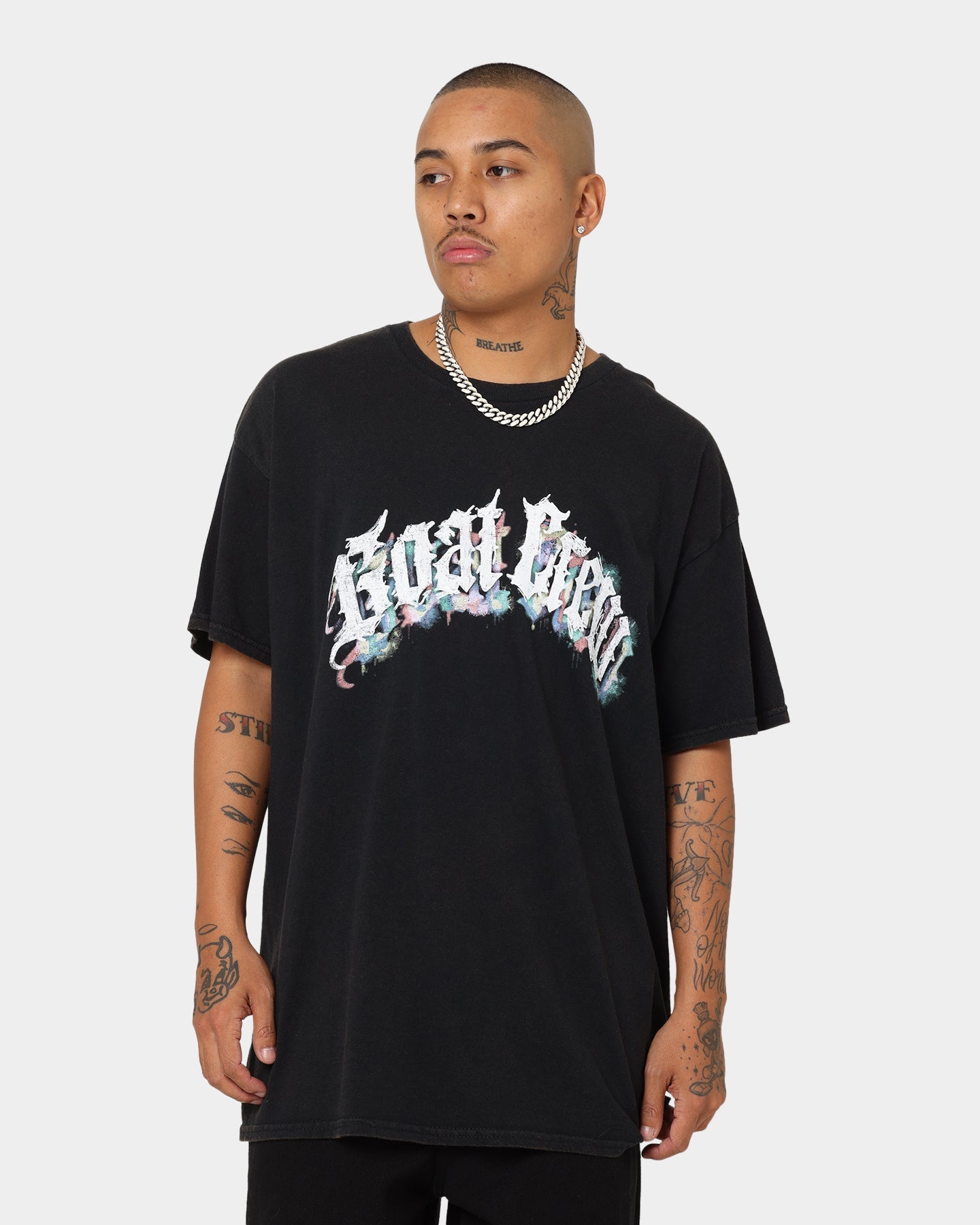 Goat Crew Nevermind T-Shirt Black Wash