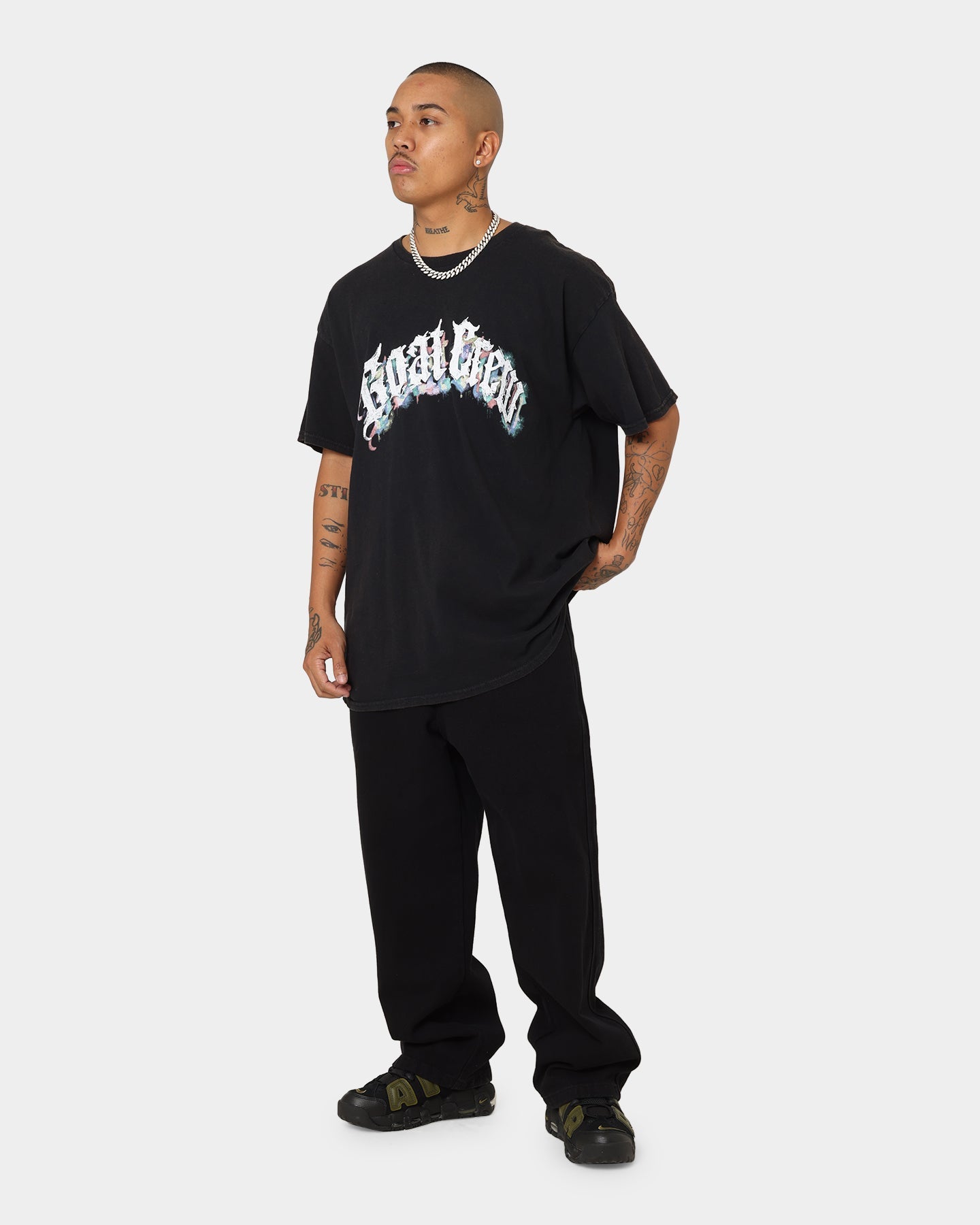 Goat Crew Nevermind T-Shirt Black Wash