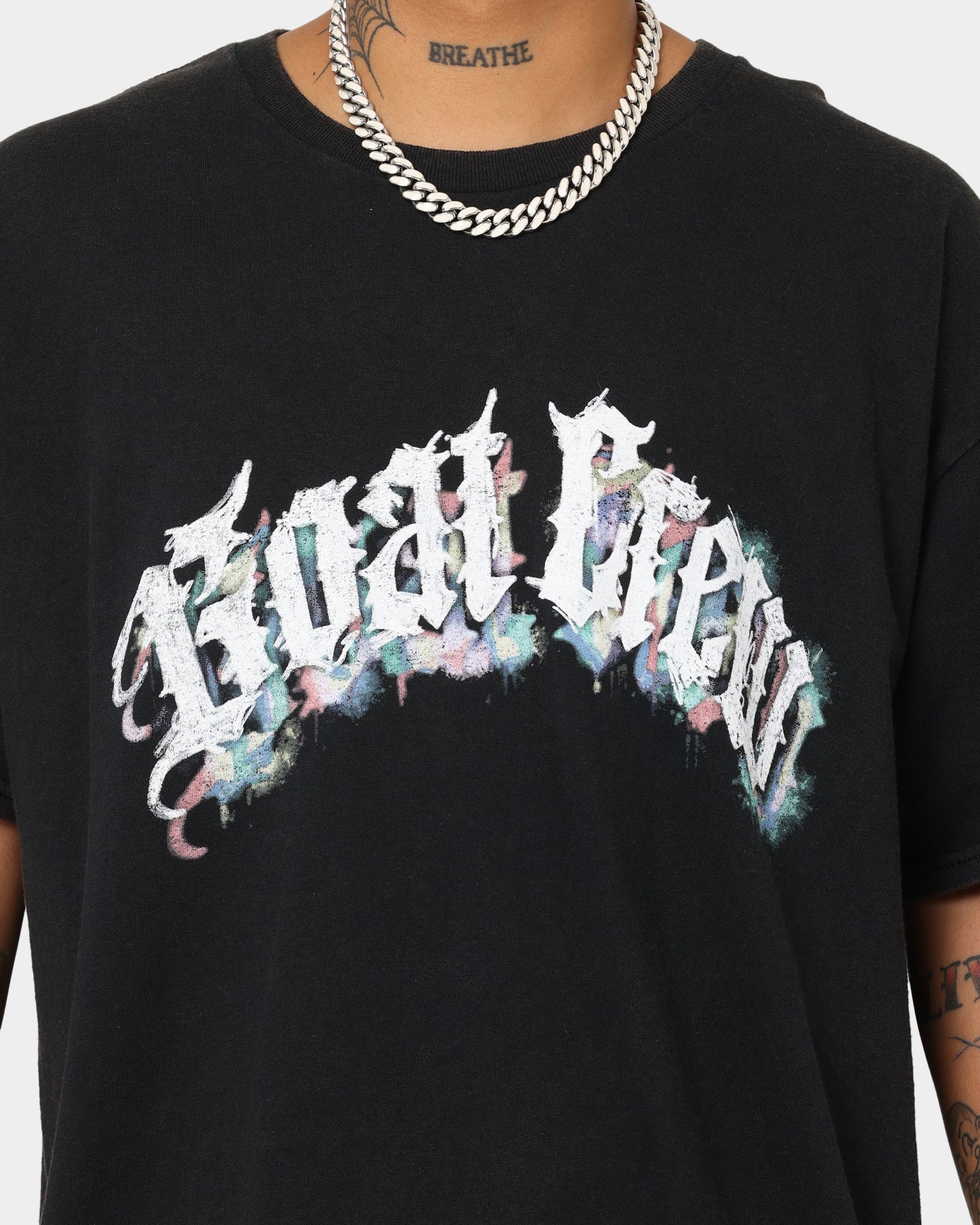 Goat Crew Nevermind T-Shirt Black Wash