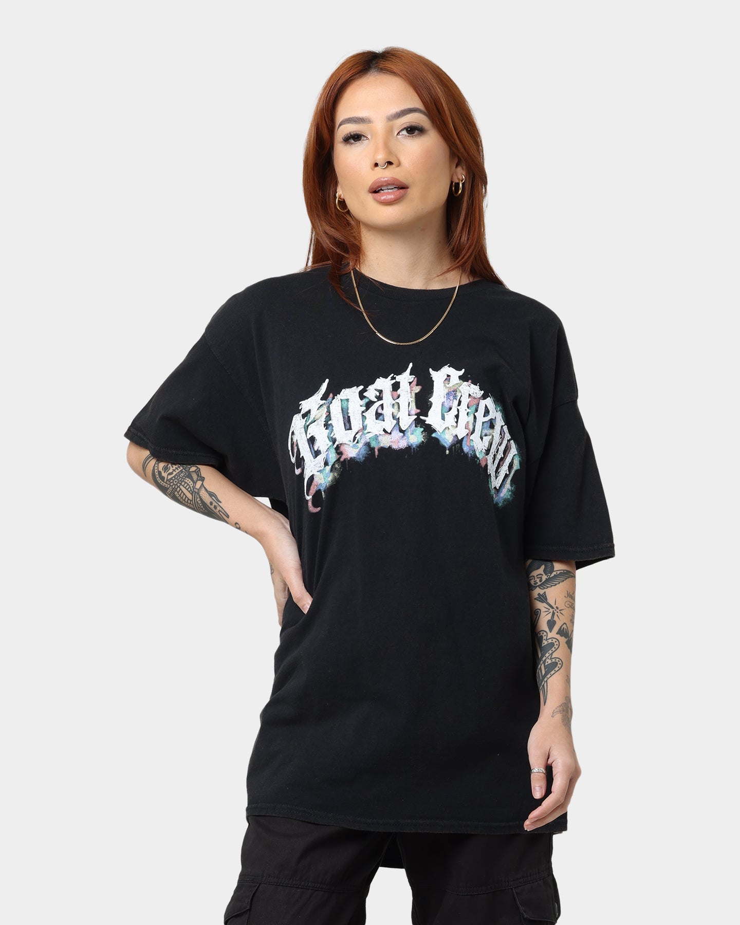 Goat Crew Nevermind T-Shirt Black Wash Style001