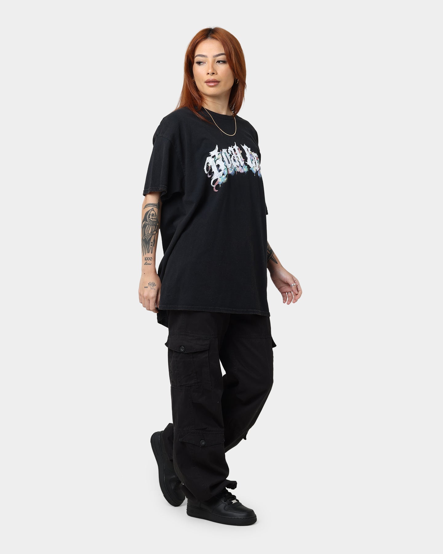 Goat Crew Nevermind T-Shirt Black Wash Style001