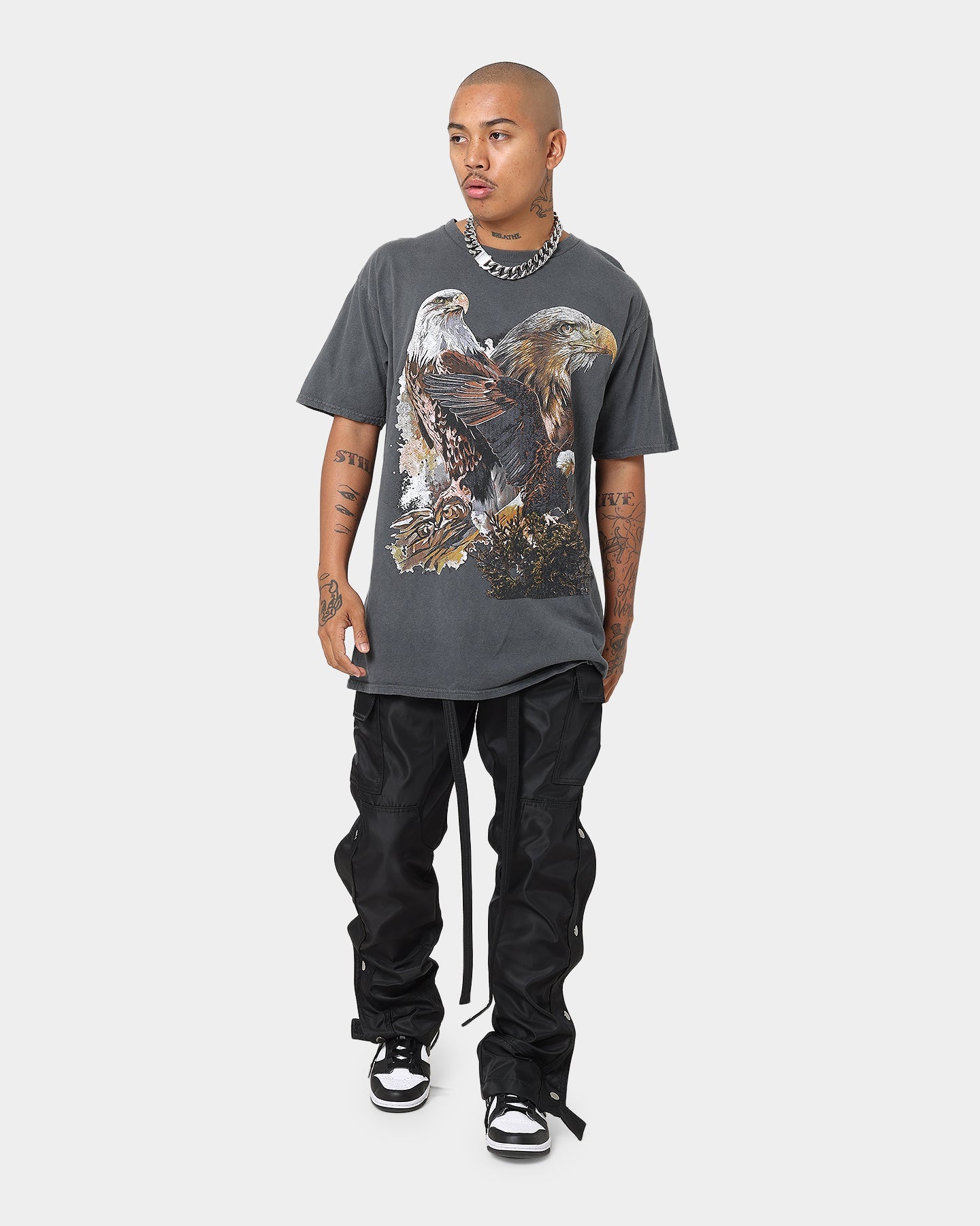 American Thrift OG Eagles T-Shirt Off Black