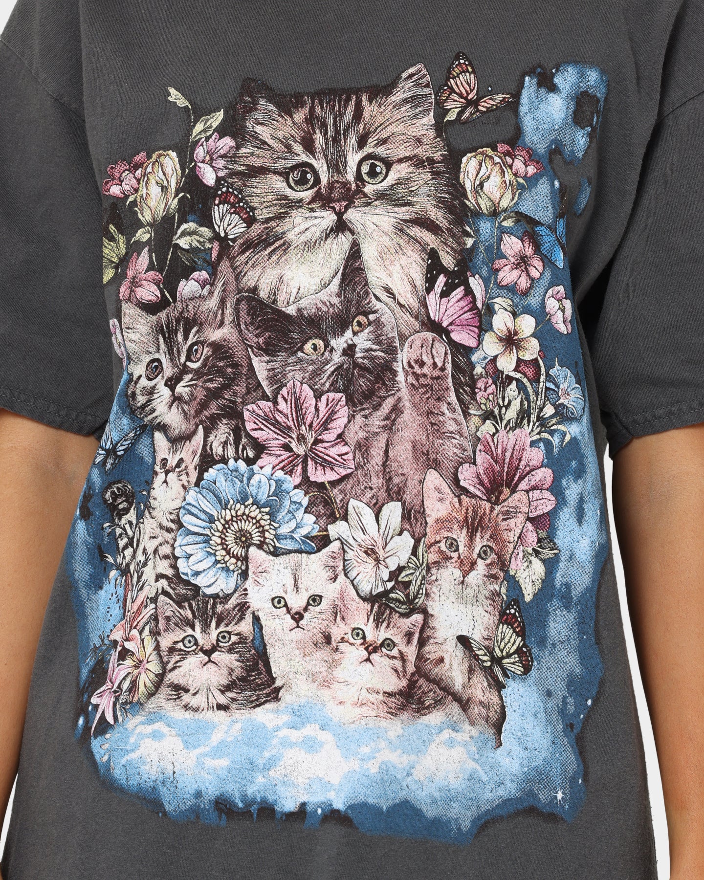 American Thrift OG Kitty T-Shirt Off Black Style001