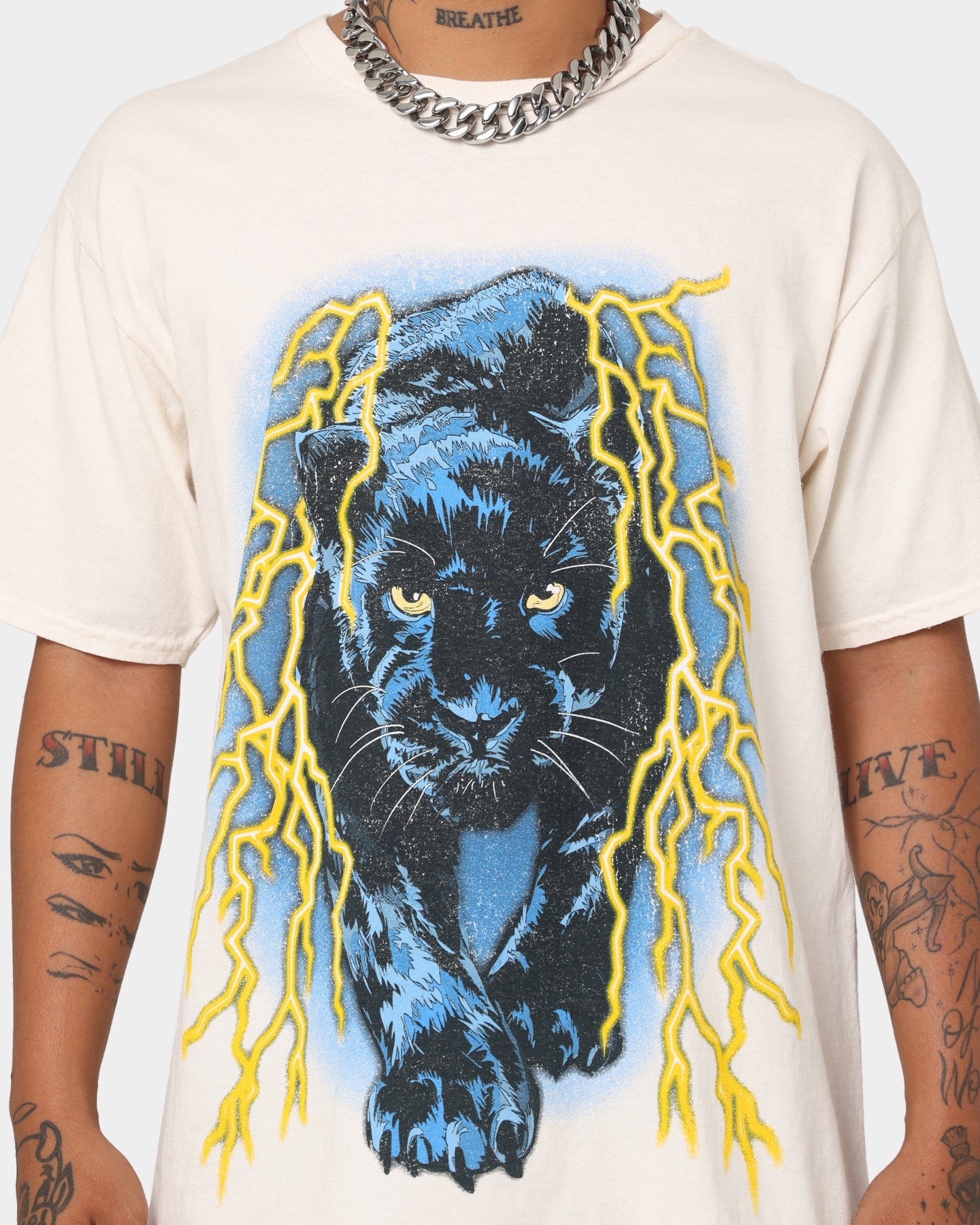 American Thrift OG Panther T-Shirt Off White