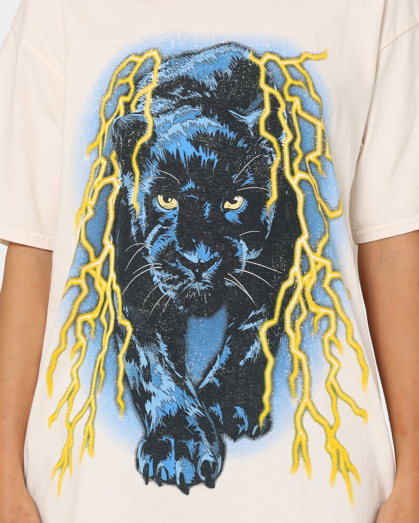 American Thrift OG Panther T-Shirt Off White Style001