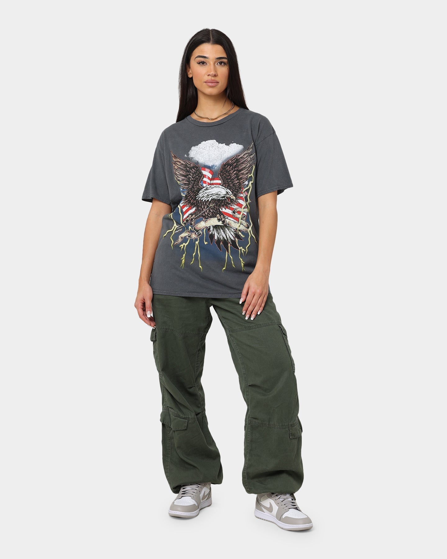 American Thrift Patriot Storm T-Shirt Off Black Style001