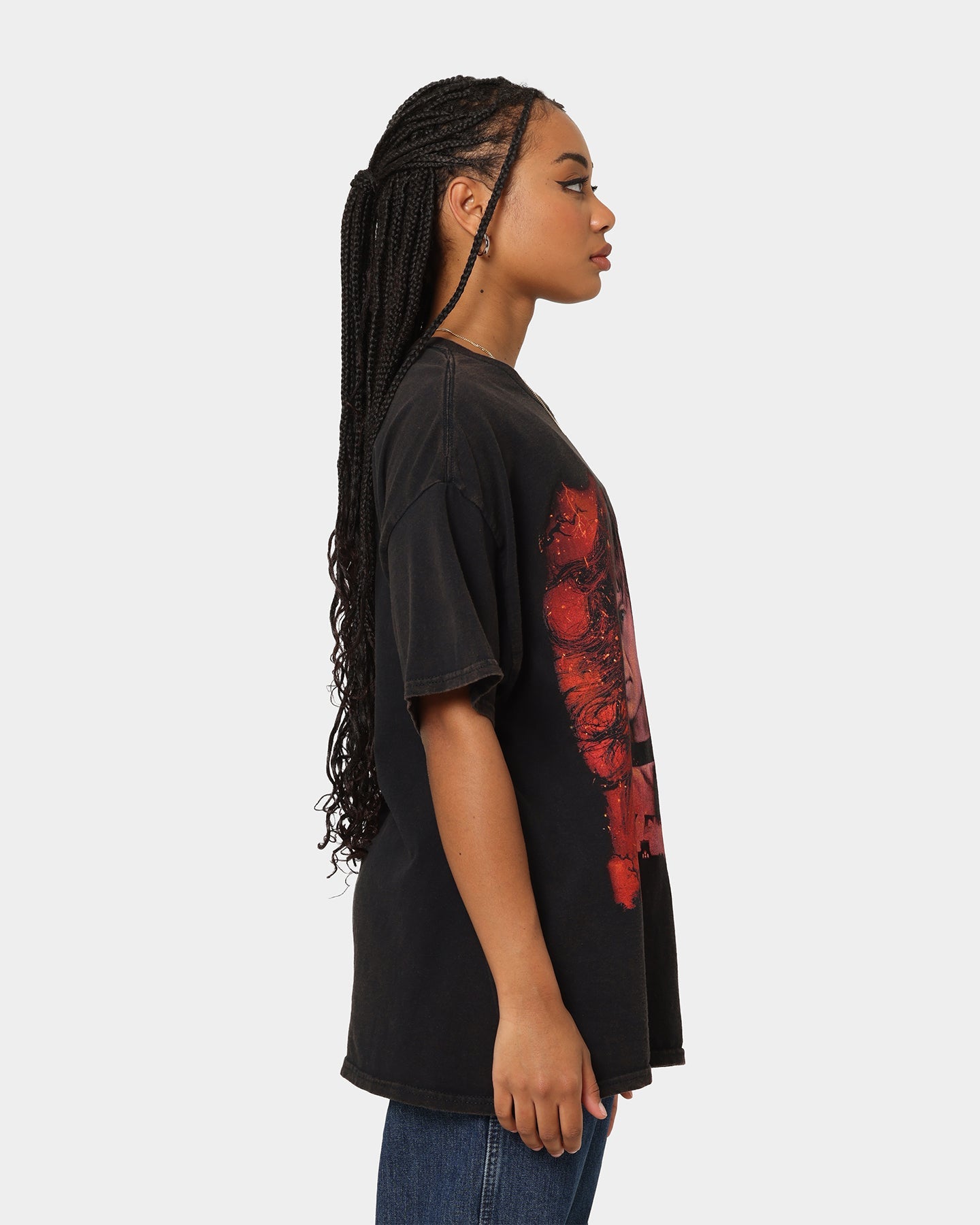 Goat Crew X Stranger Things Eddie Vintage T-Shirt Black Wash Style001