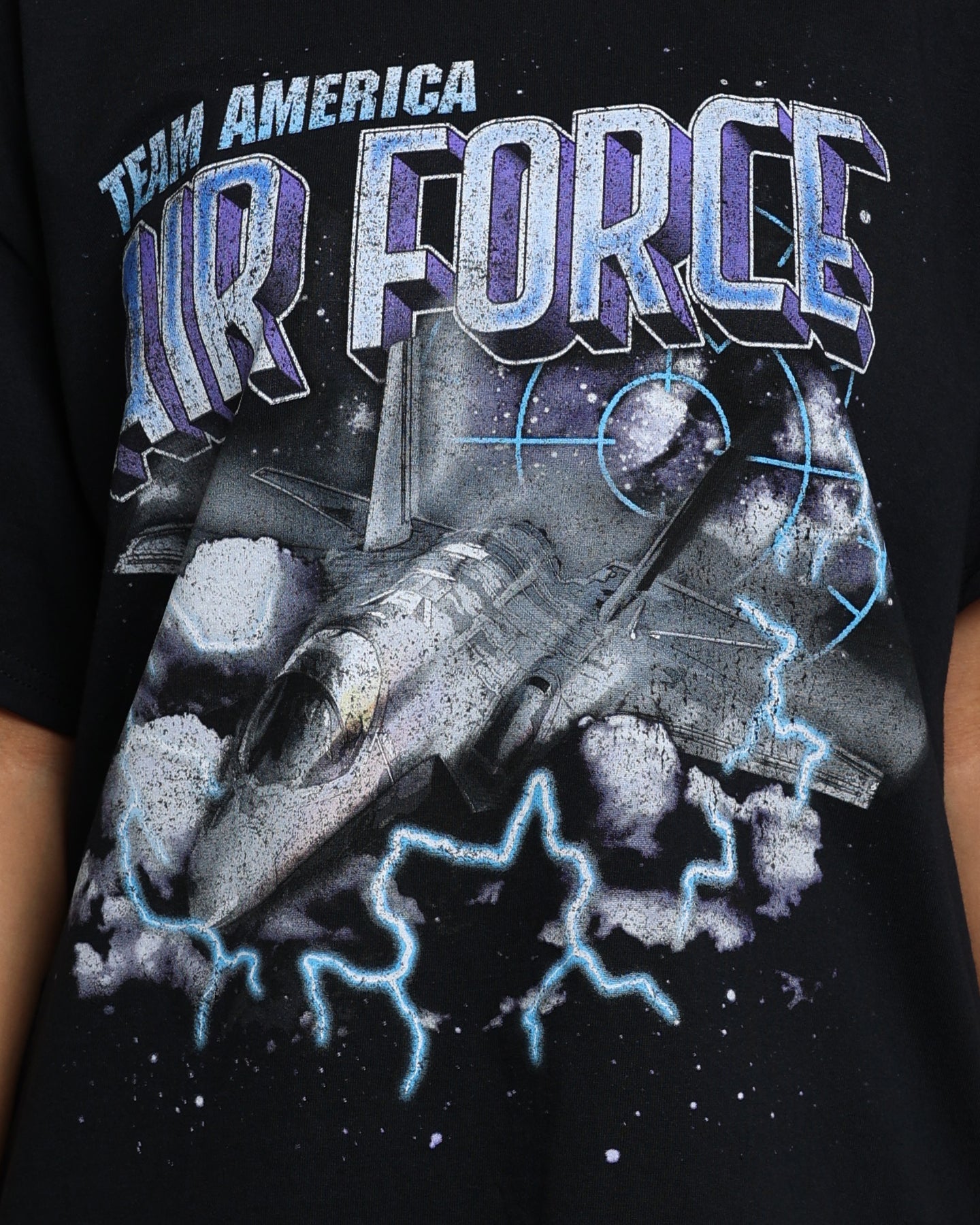 Goat Crew Air Force Vintage T-Shirt Black Style001
