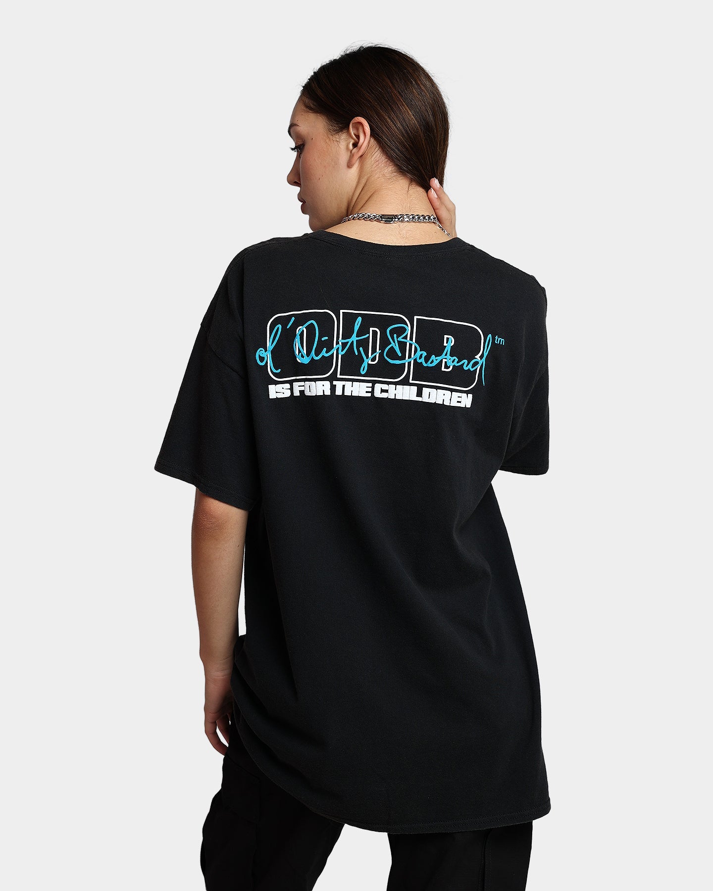 Goat Crew X Ol' Dirty Bastard Children Vintage T-Shirt Washed Black Style001