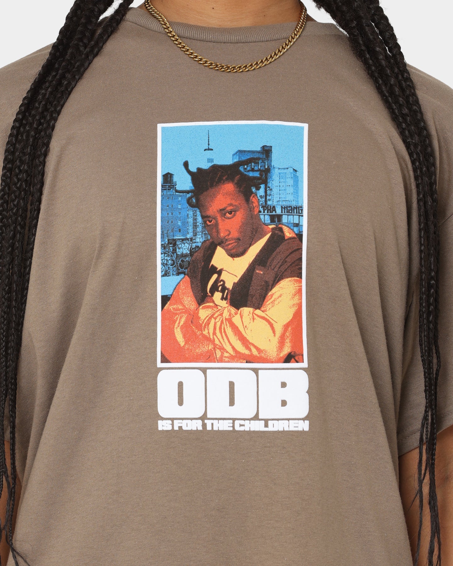 Goat Crew X Ol' Dirty Bastard Children T-Shirt Brown Style001