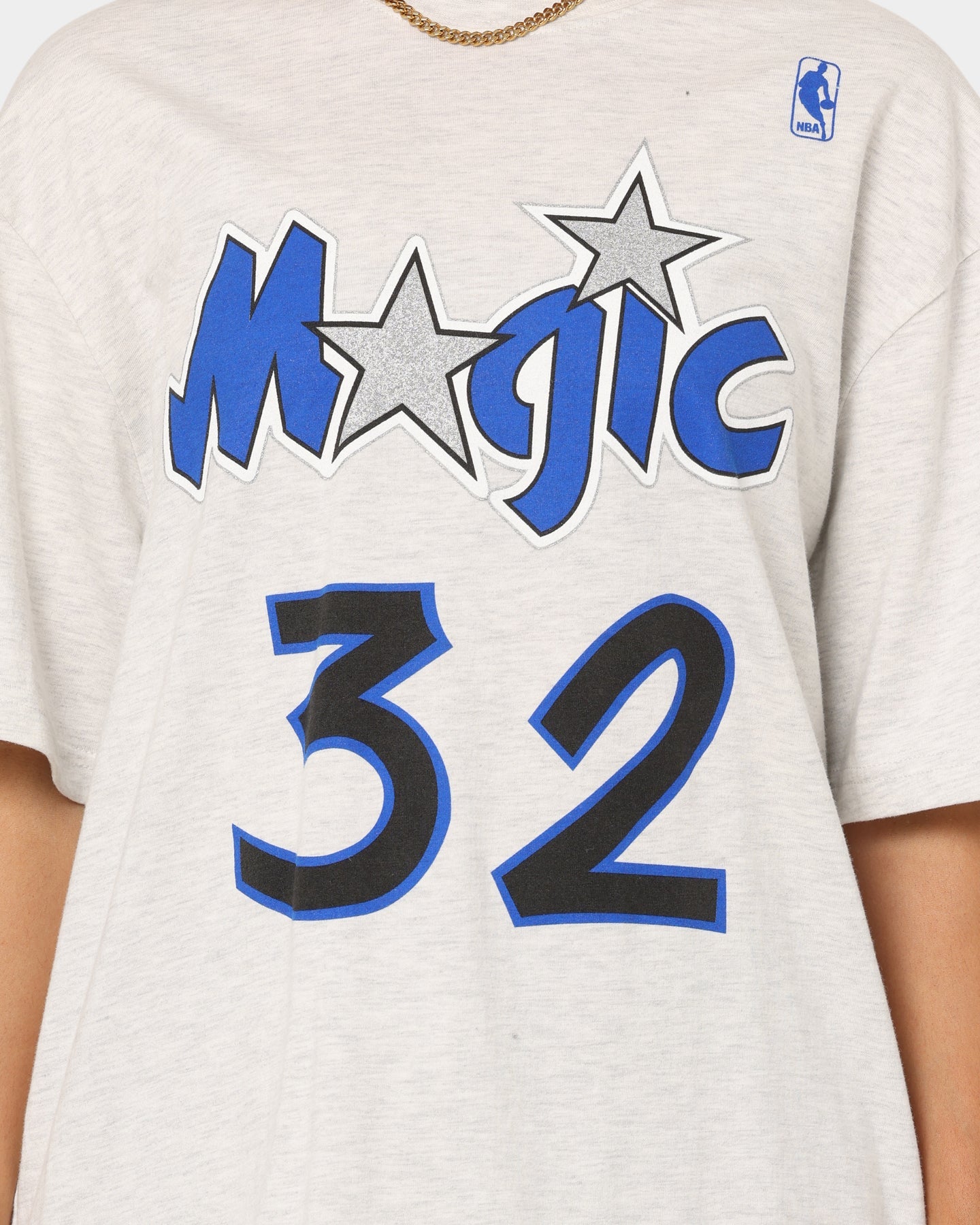 Mitchell & Ness Orlando Magic Shaquille O'Neal #32 N&N T-Shirt White Marle Style001
