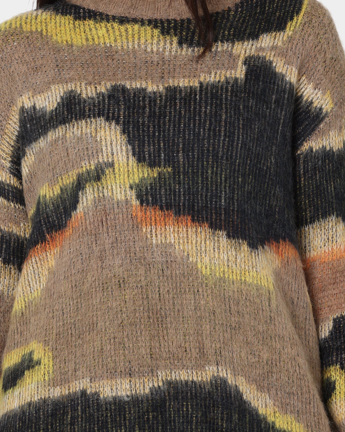 MNML Big Camo Sweatshirt Olive Style001