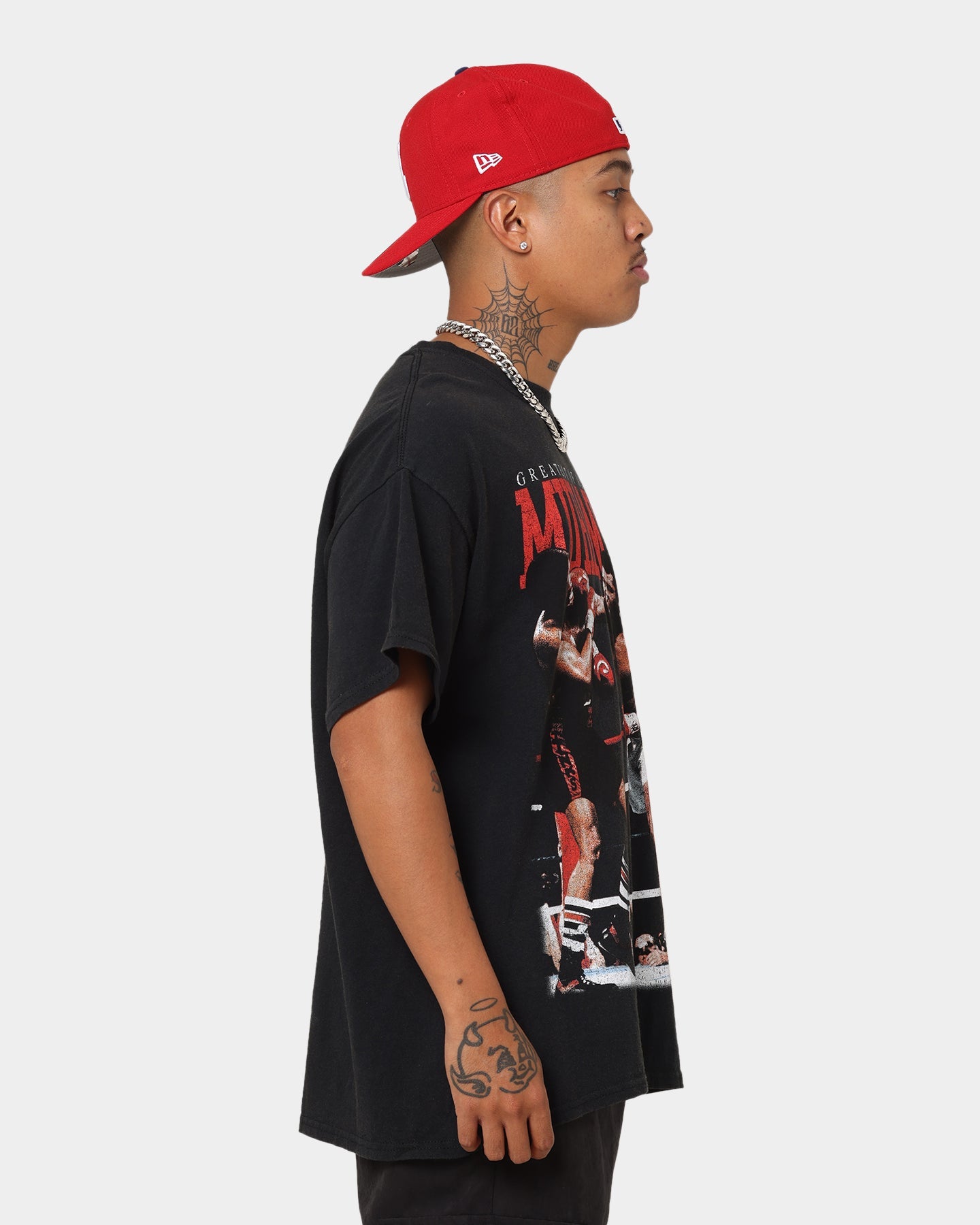Goat Crew X Muhammad Ali Knock Out T-Shirt Black Wash