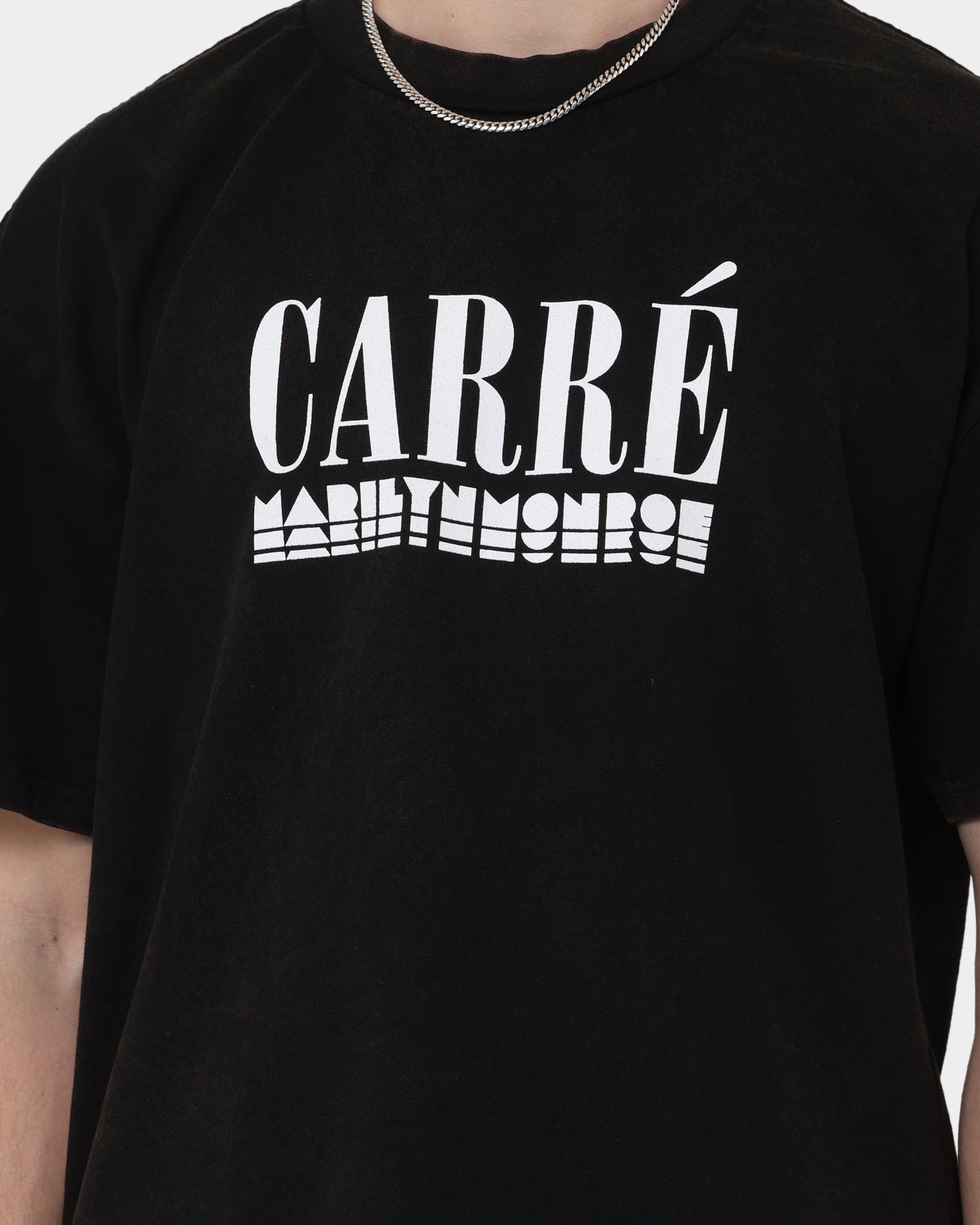 Carr√© X Marilyn Monroe Collage Vintage T-Shirt Washed Black