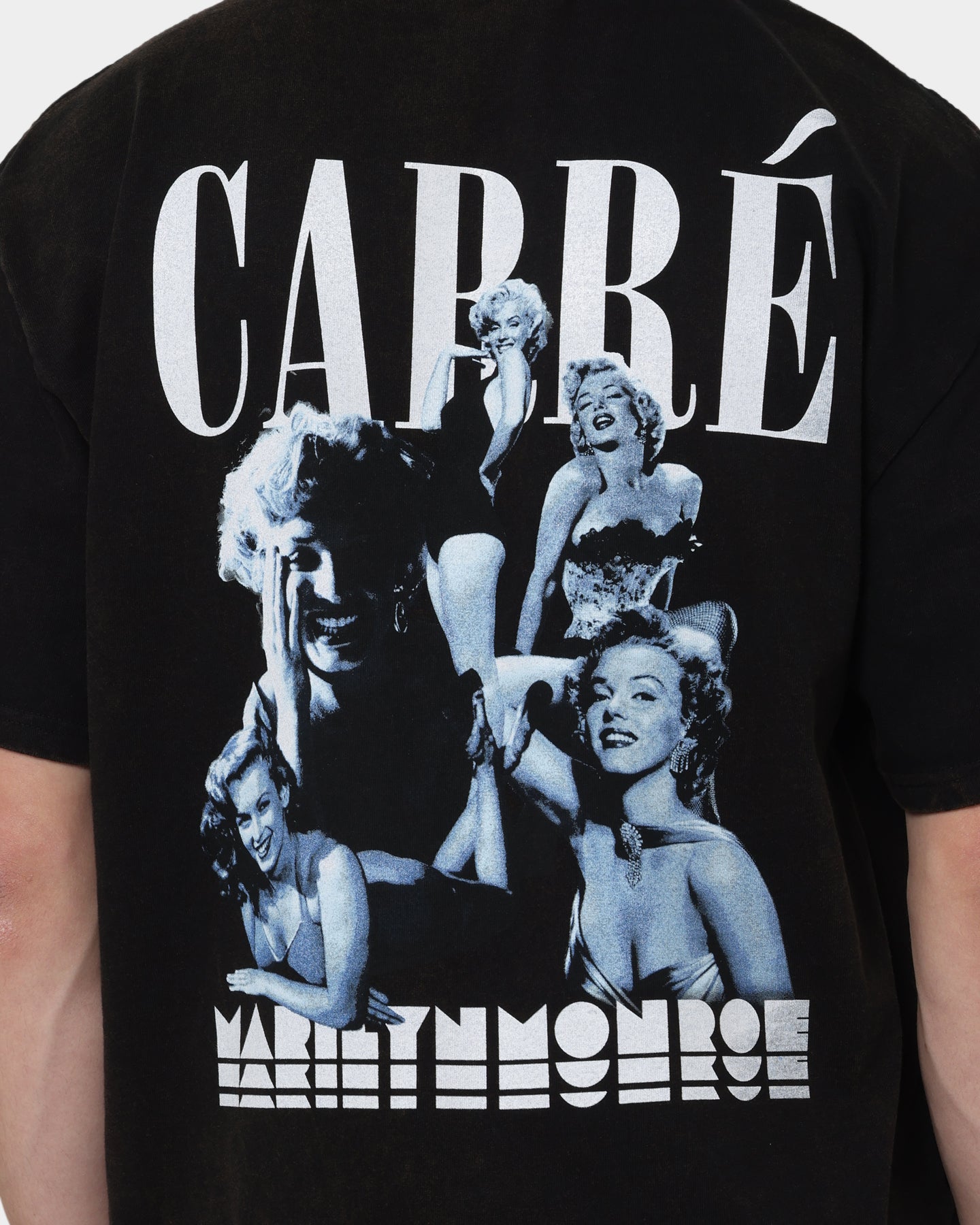 Carr√© X Marilyn Monroe Collage Vintage T-Shirt Washed Black