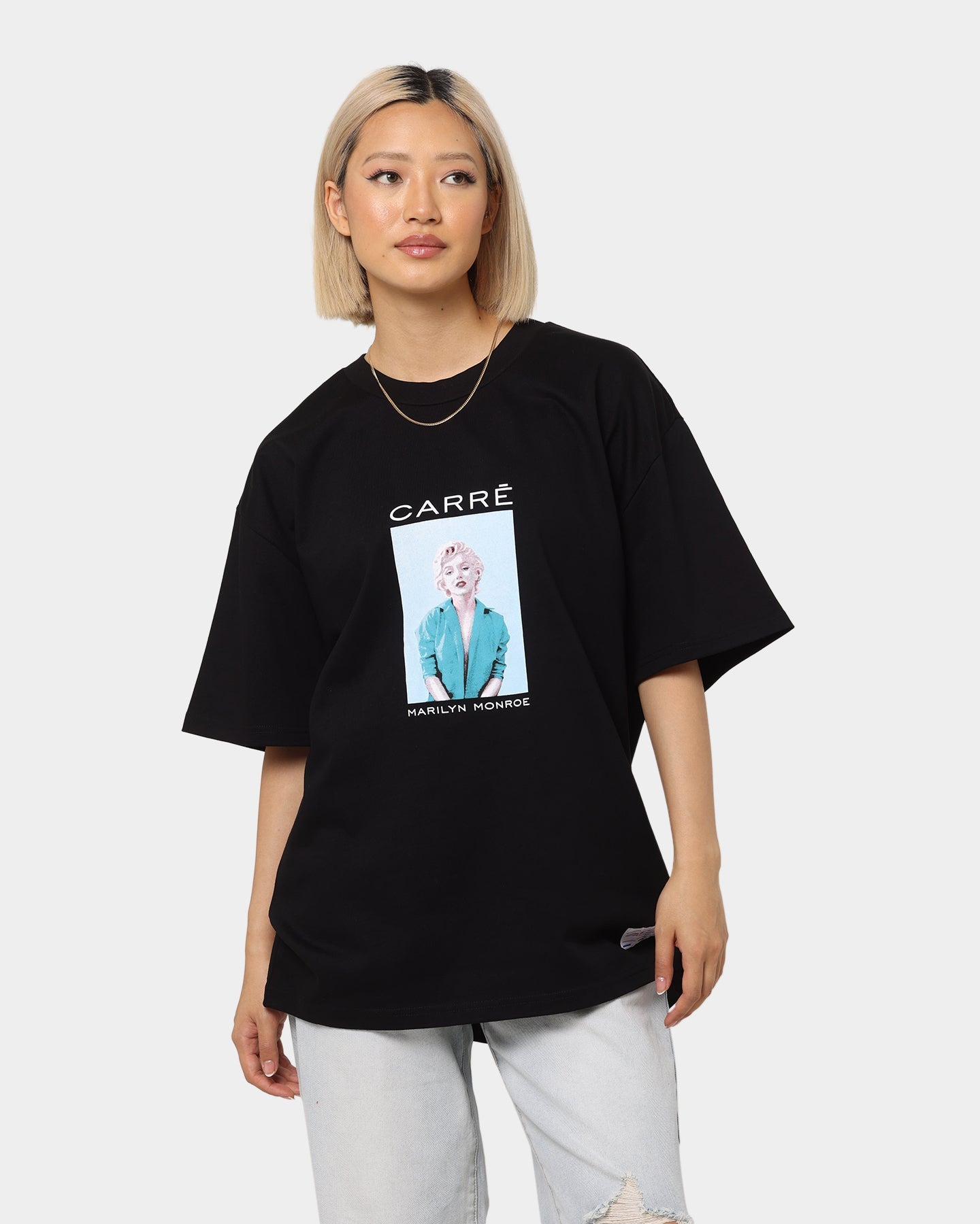 Carr√© X Marilyn Monroe Renaissance T-Shirt Black Style001