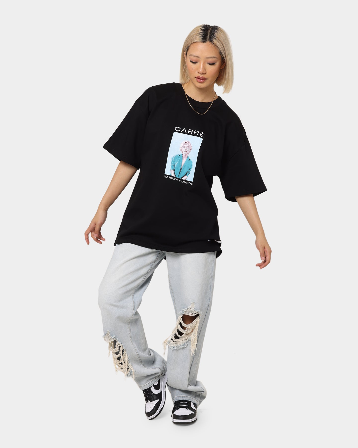Carr√© X Marilyn Monroe Renaissance T-Shirt Black Style001