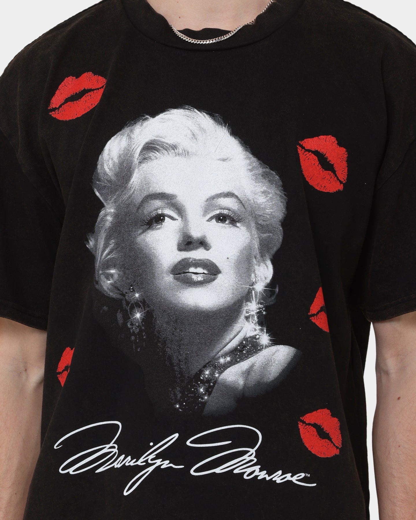 Carr√© X Marilyn Monroe Wonderful Vintage T-Shirt Washed Black