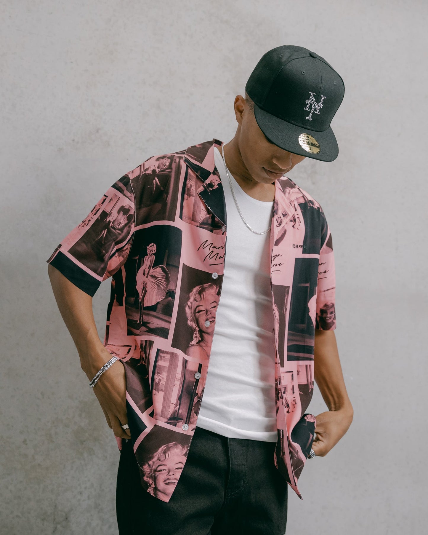 Carr√© X Marilyn Monroe Button Up Shirt Pink