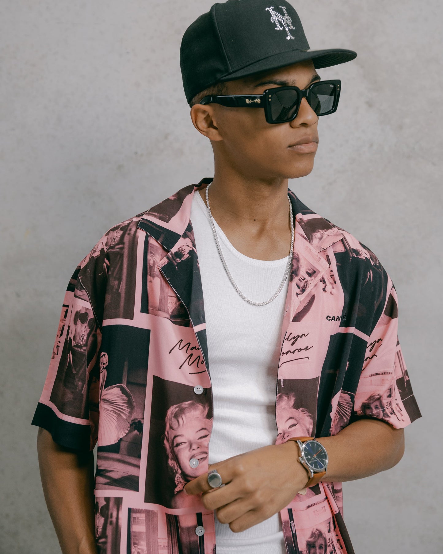 Carr√© X Marilyn Monroe Button Up Shirt Pink