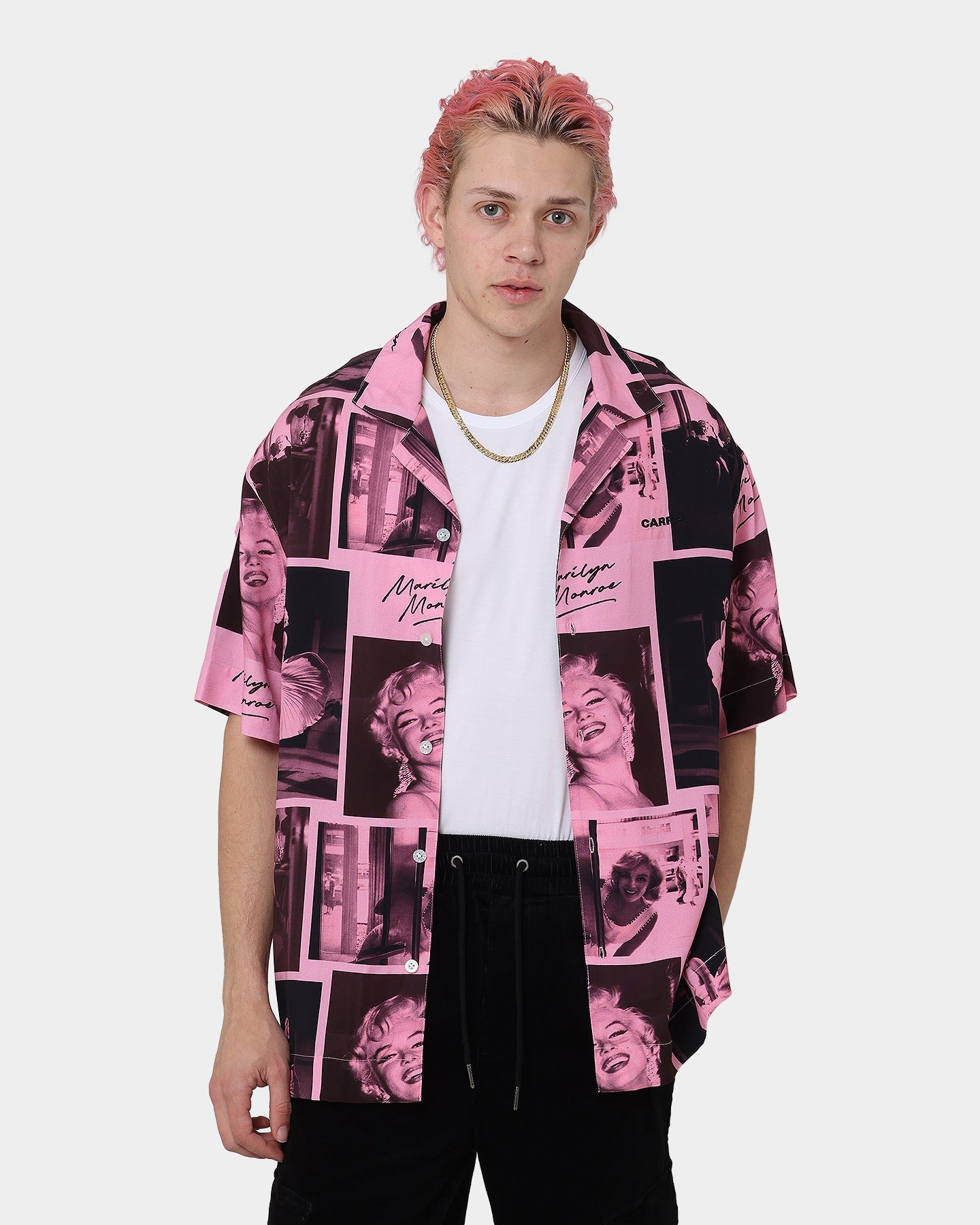 Carr√© X Marilyn Monroe Button Up Shirt Pink