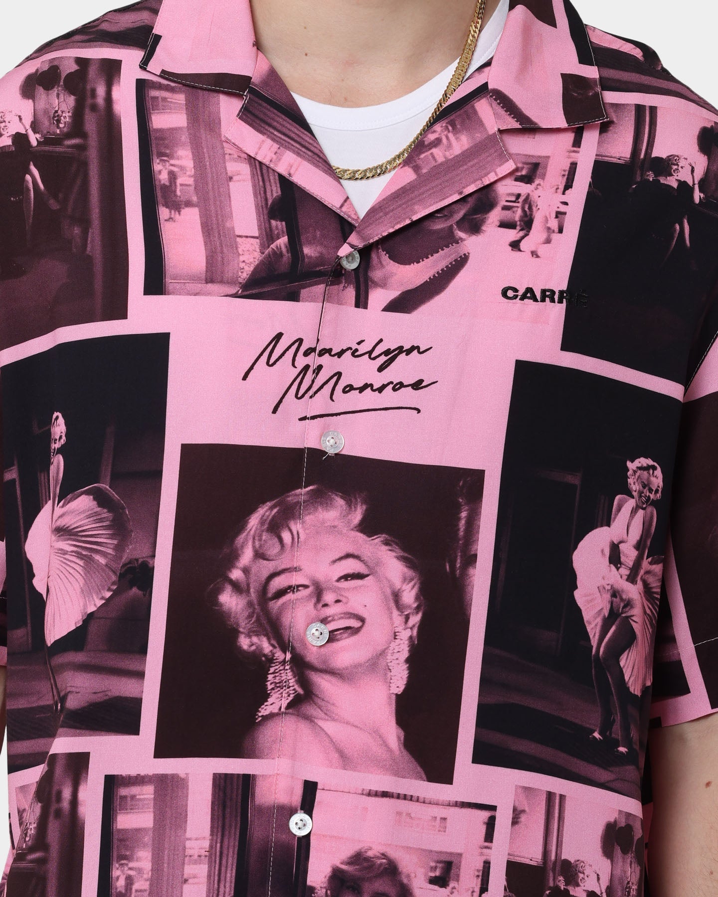 Carr√© X Marilyn Monroe Button Up Shirt Pink