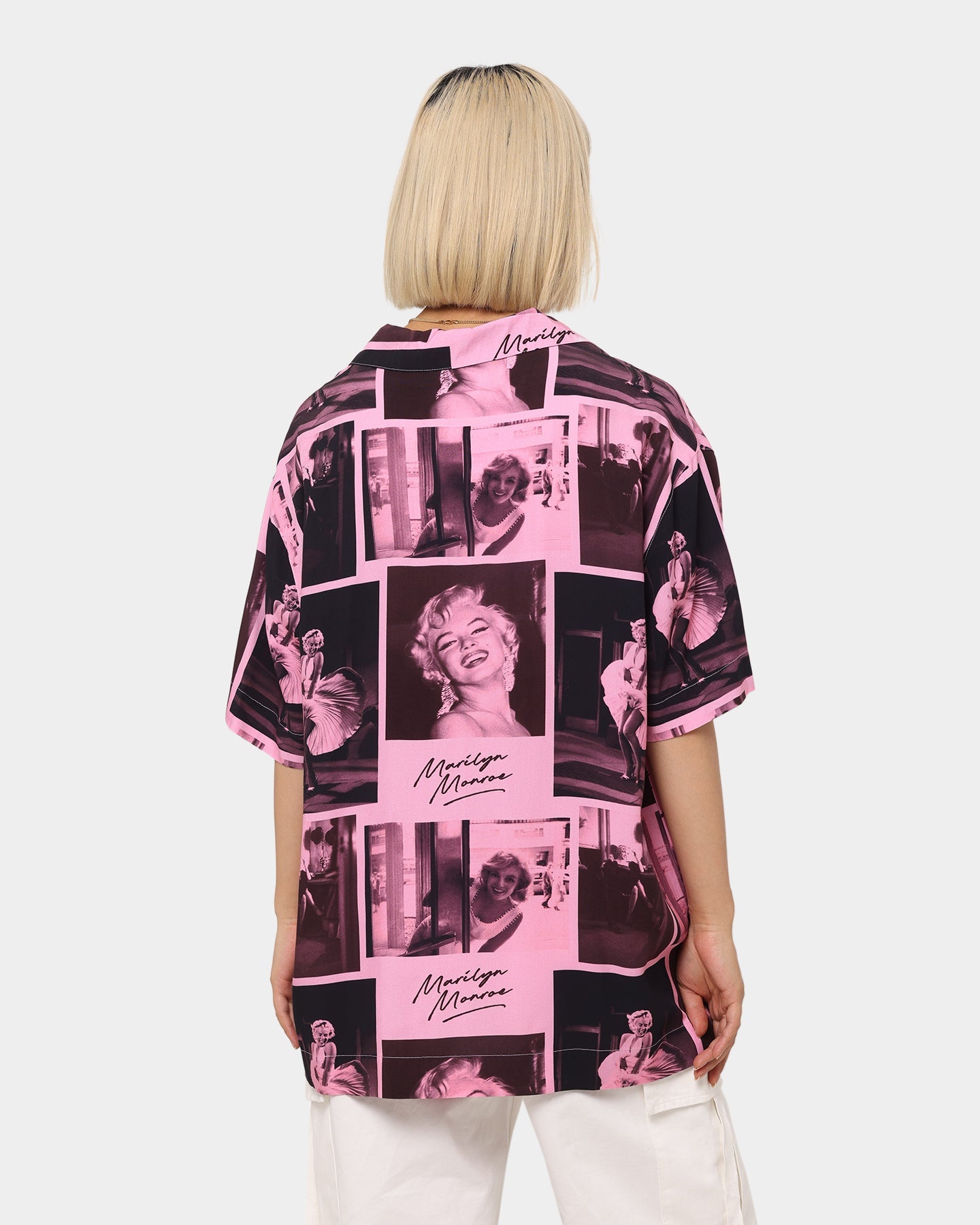 Carr√© X Marilyn Monroe Button Up Shirt Pink Style001