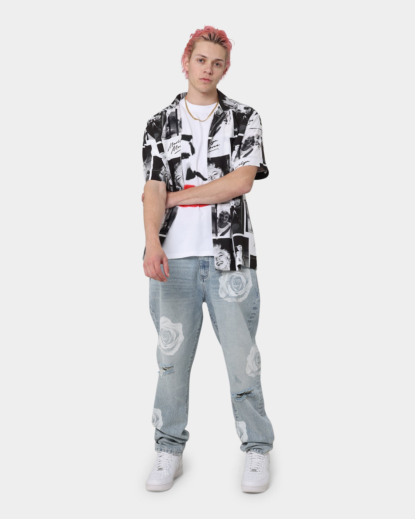 Carr√© X Marilyn Monroe Button Up Shirt White