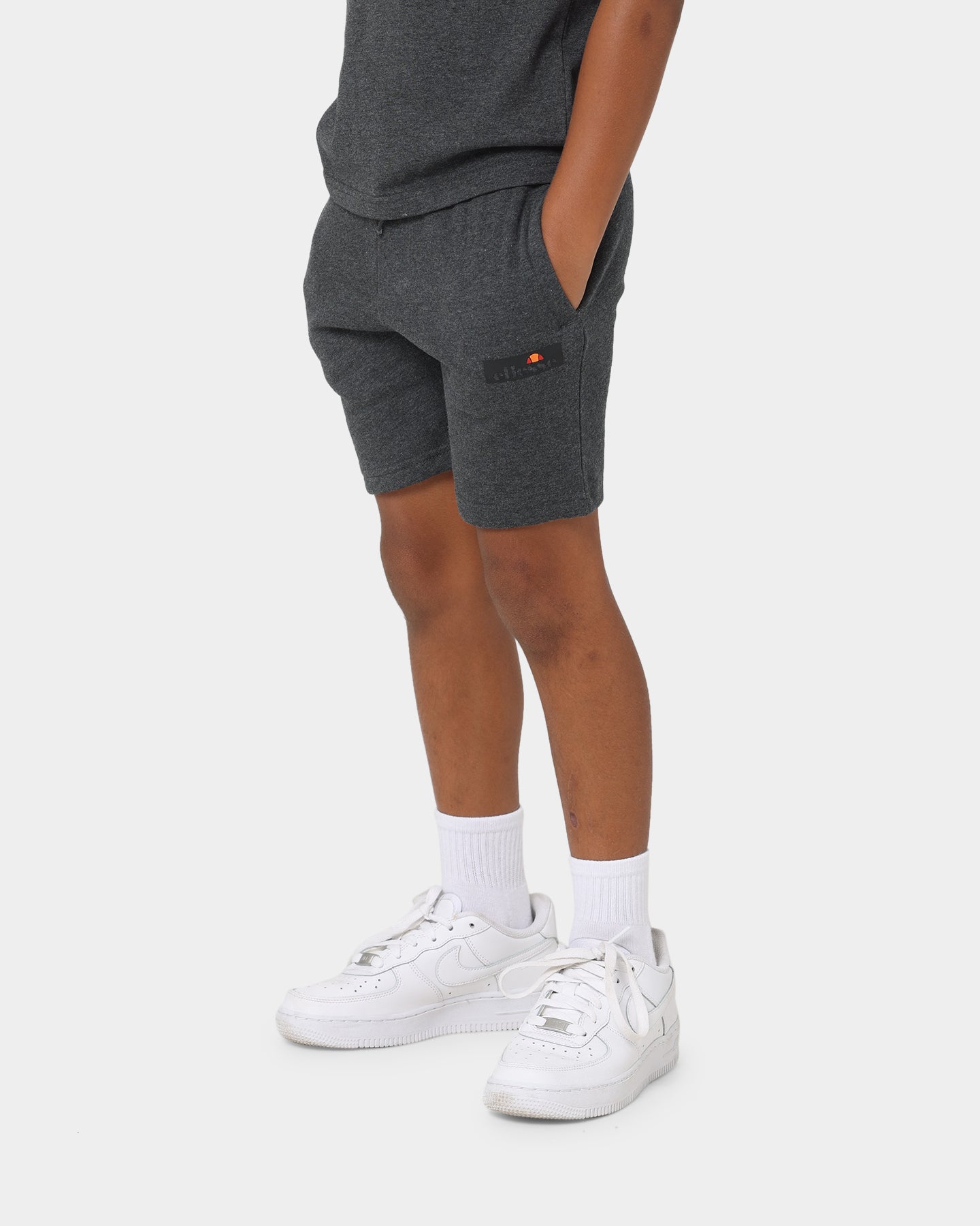 Ellesse Kids' Bravo T-Shirt/Short Set Dark Grey Marle