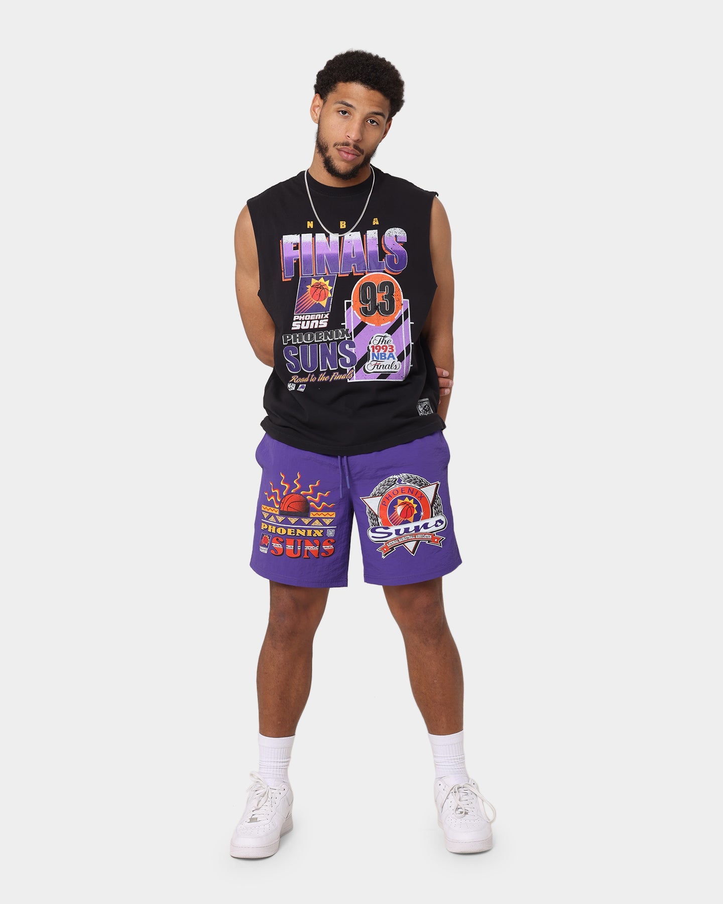 Mitchell & Ness Phoenix Suns '93 Final Muscle T-Shirt Faded Black