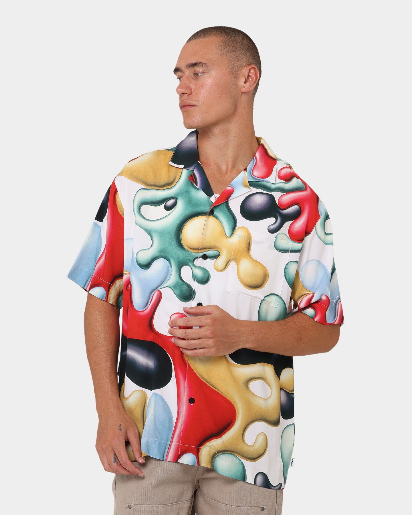 Carr√© X Kenny Scharf Blobareblob Button Up Shirt Off White
