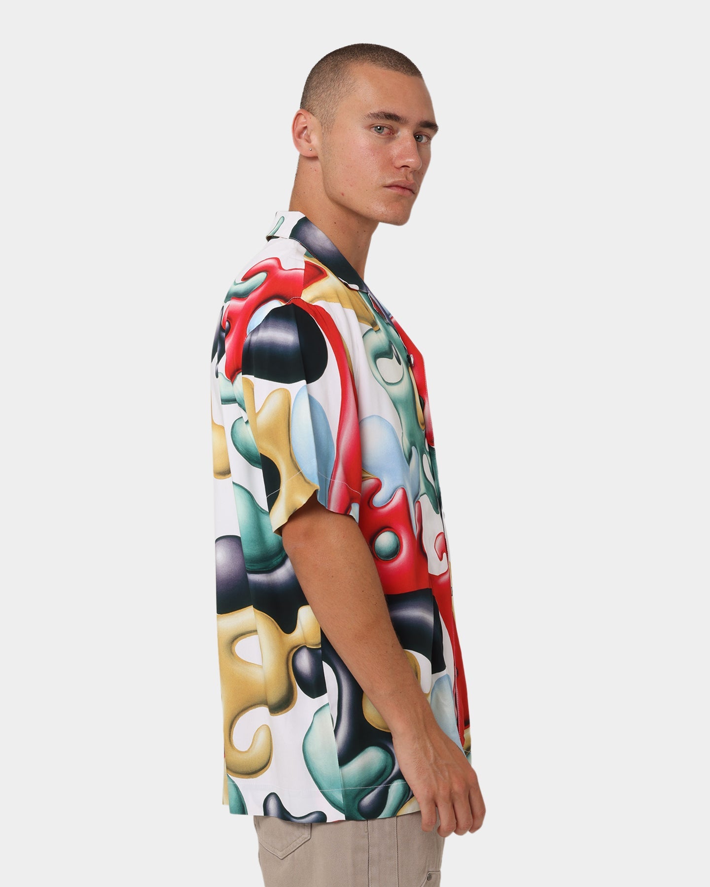 Carr√© X Kenny Scharf Blobareblob Button Up Shirt Off White