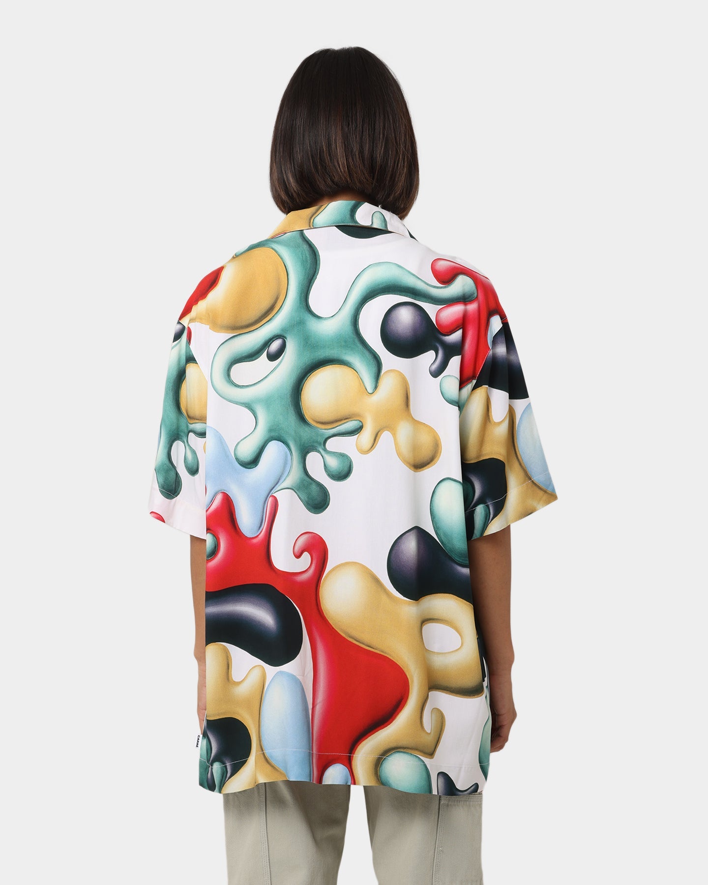 Carr√© X Kenny Scharf Blobareblob Button Up Shirt Off White Style001