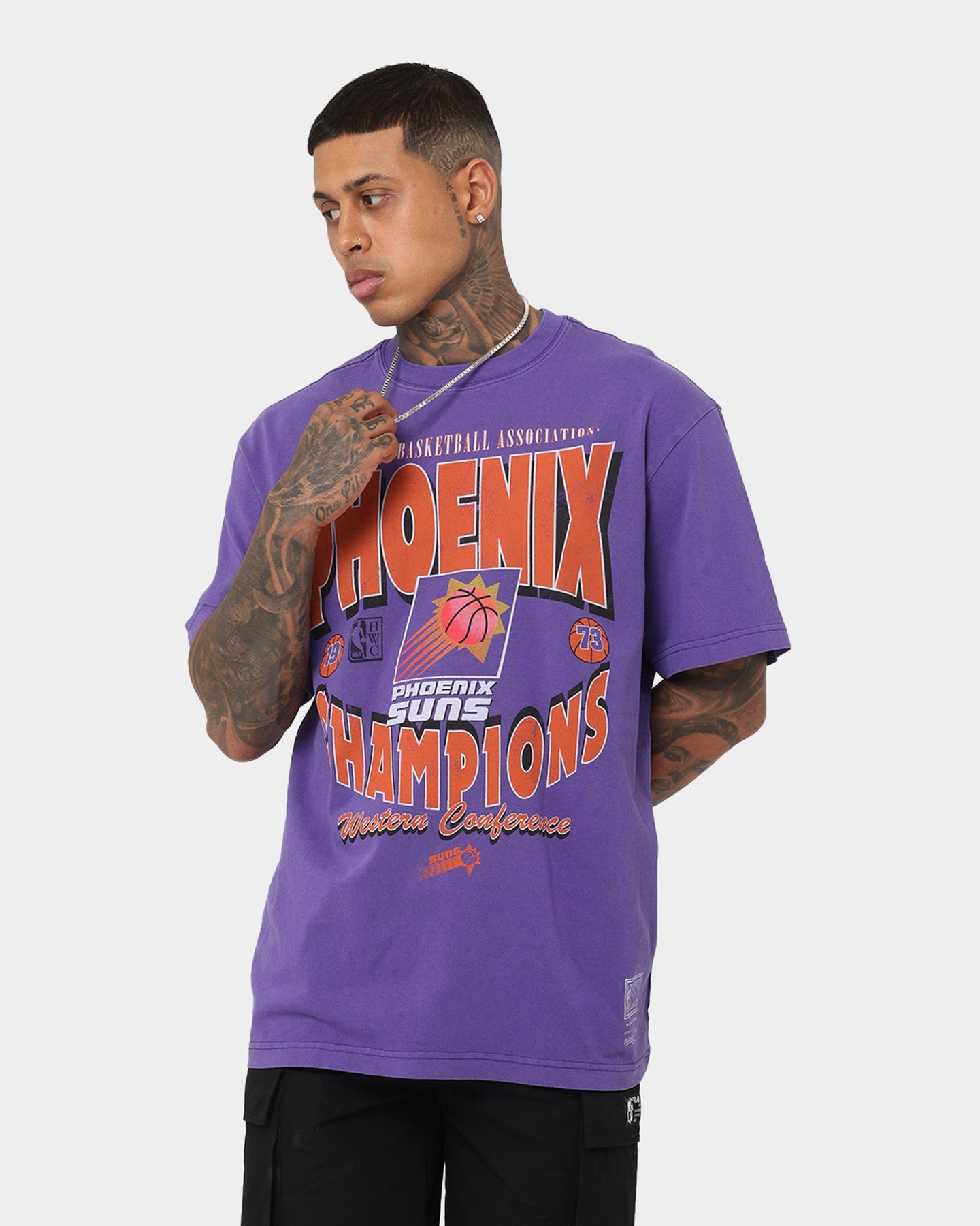 Mitchell & Ness Phoenix Suns Champions T-Shirt Faded Purple