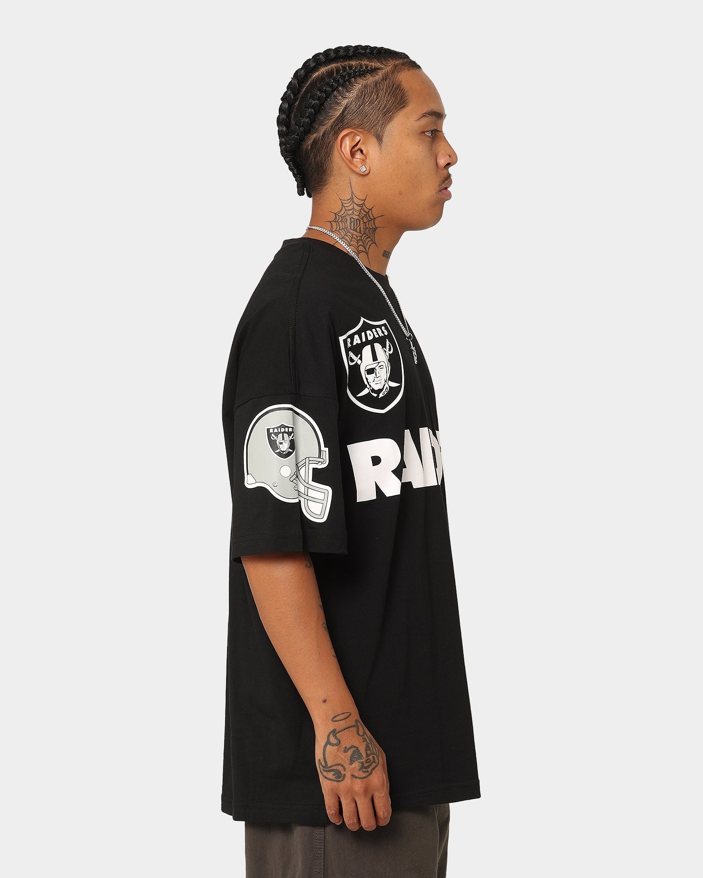 Majestic Athletic Las Vegas Raiders World Series Champs Graphic T-Shirt Faded Black