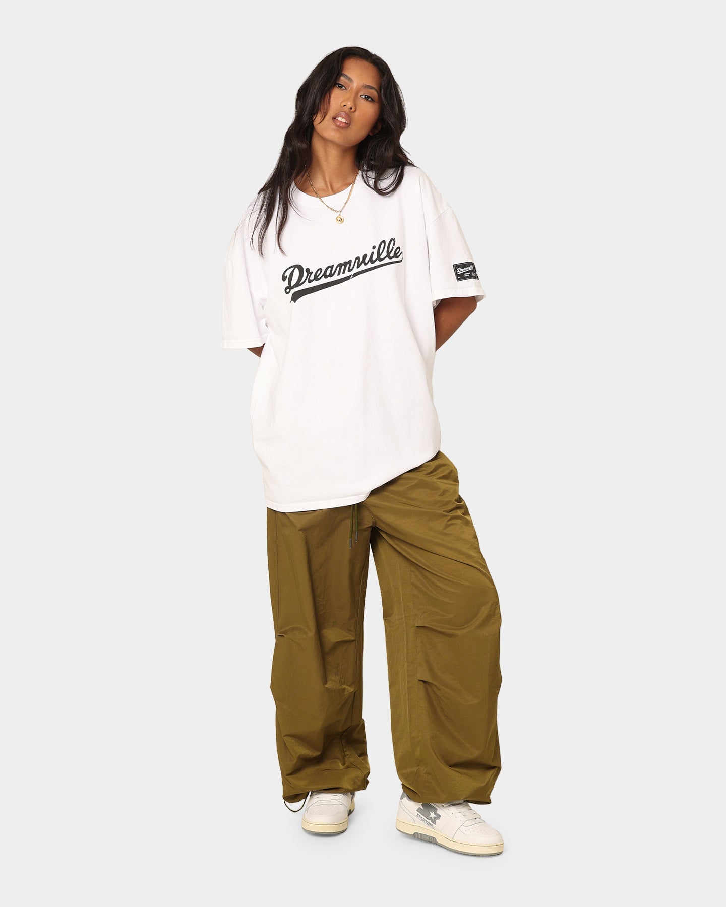 Dreamville Dreamville Logo Vintage T-Shirt Off White Style001