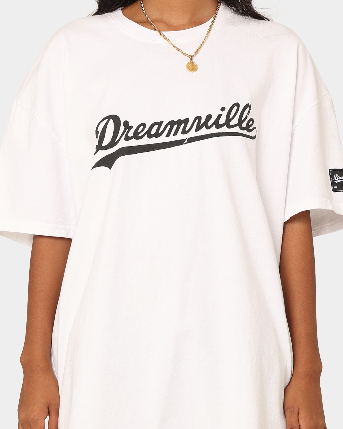 Dreamville Dreamville Logo Vintage T-Shirt Off White Style001