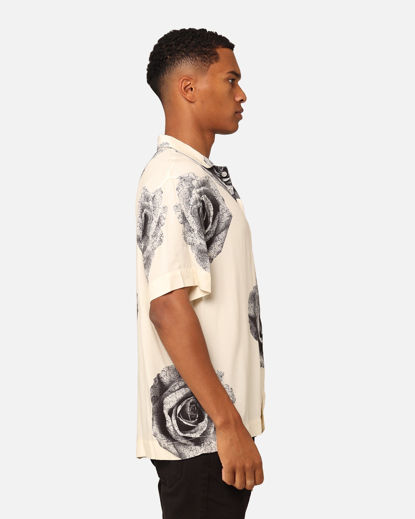 Carr√© Rose Bunch Button Up Shirt Off White