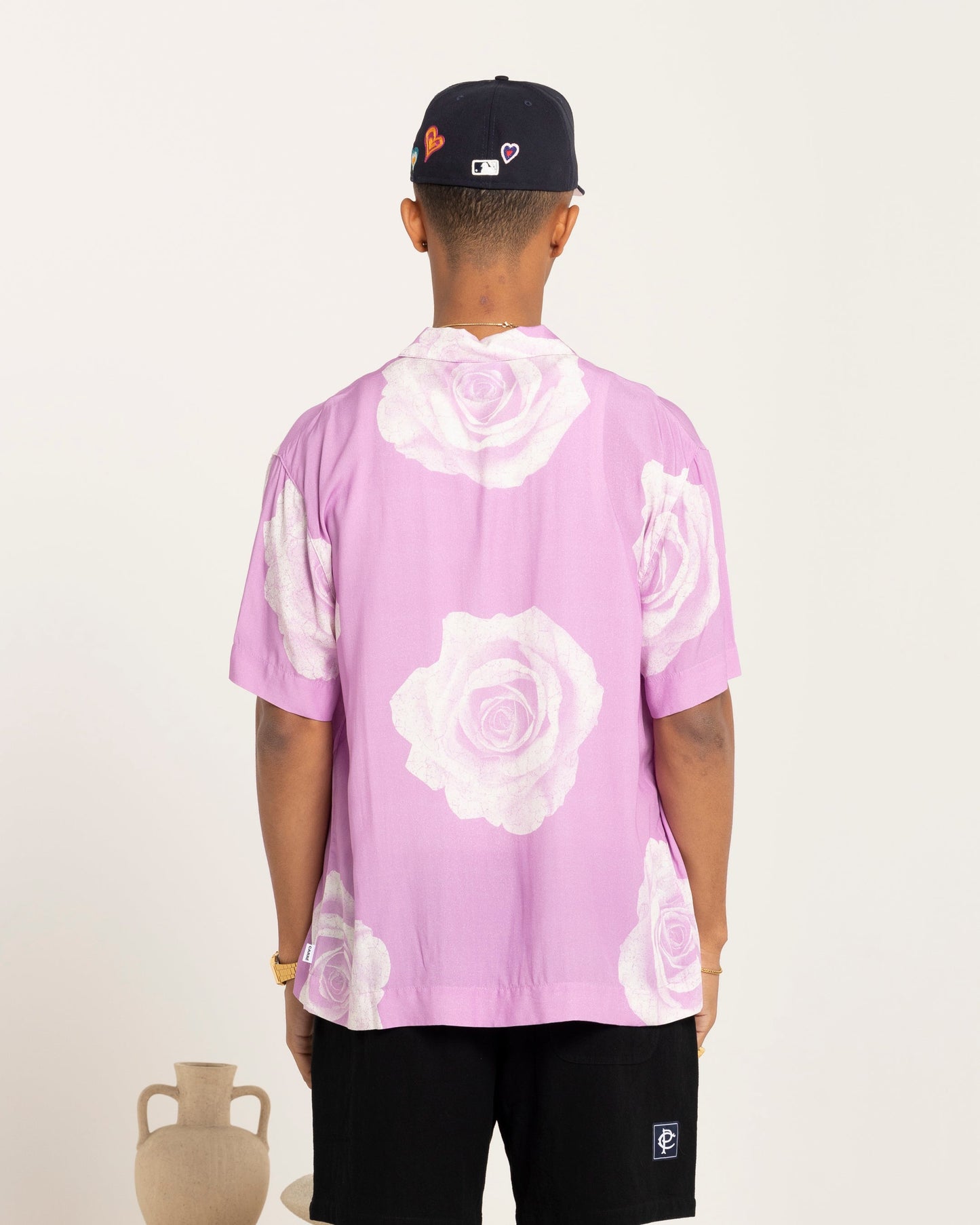 Carr√© Rose Bunch Button Up Shirt Pastel Purple