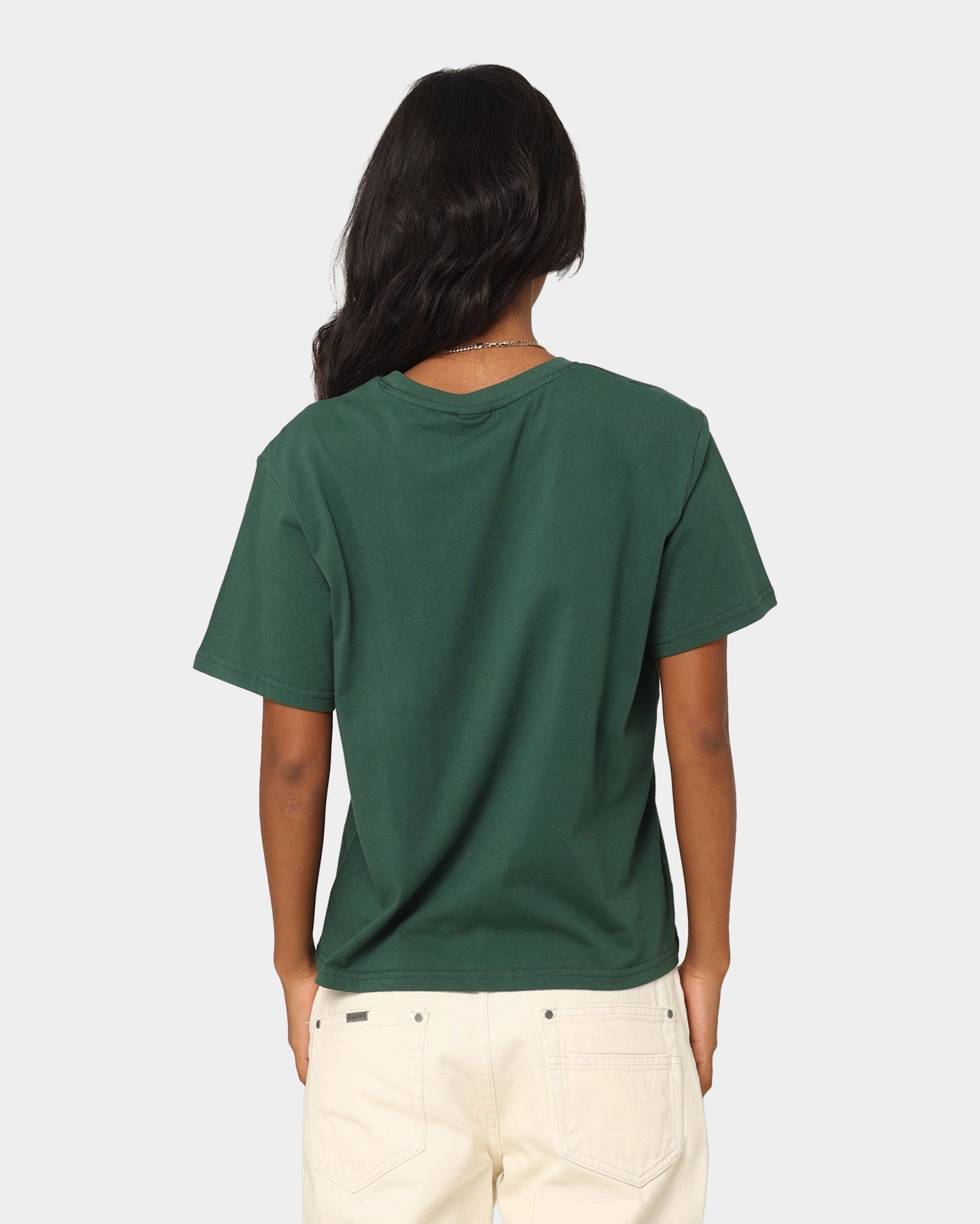 Majestic Athletic Women's Los Angeles Dodgers Boxy T-Shirt Dark Cedar