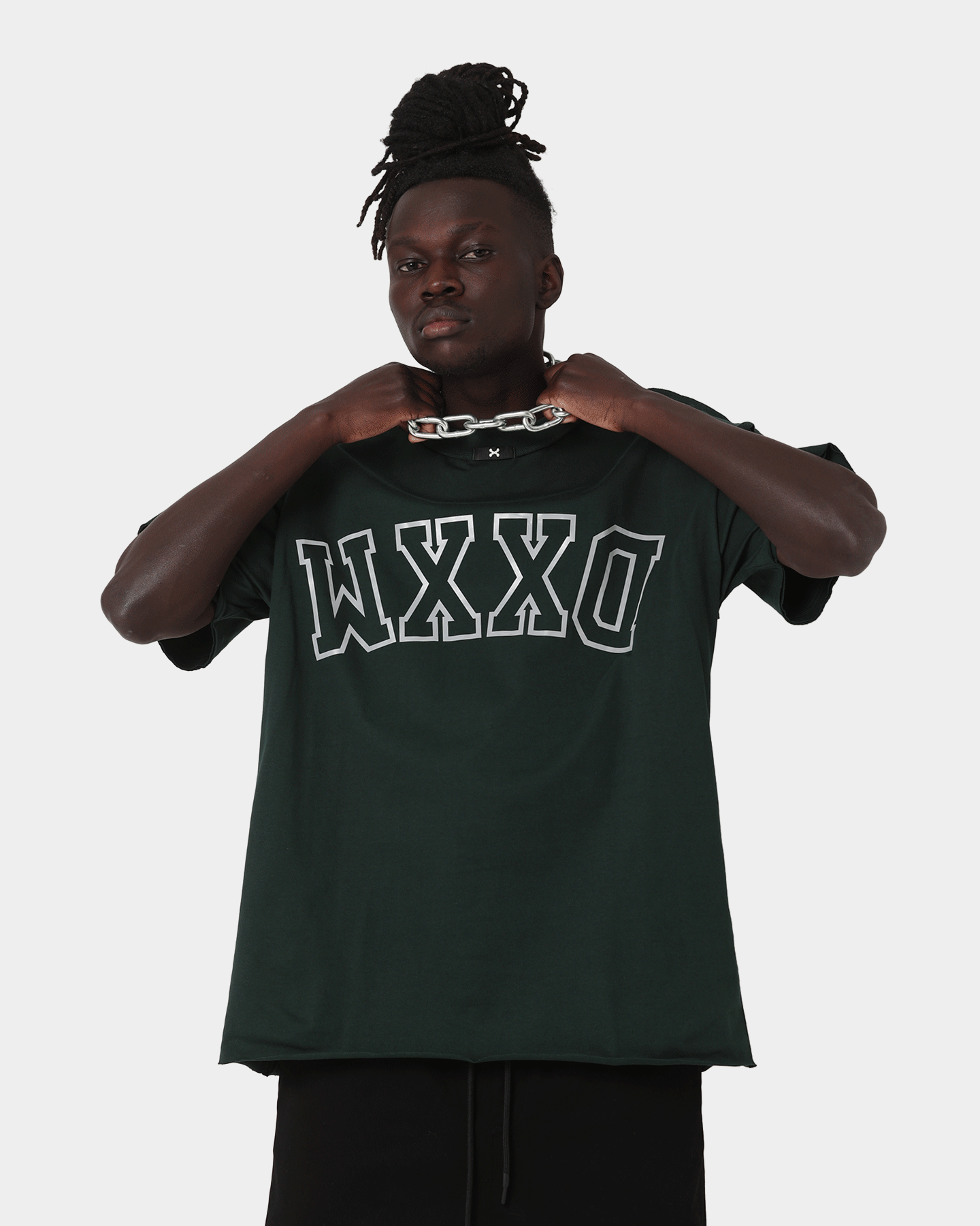 DXXMLife L-6 A Hi Vis Oversized T-Shirt Dark Green