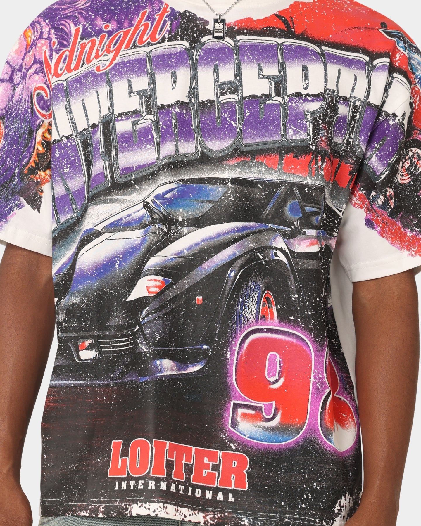 Loiter Interceptor Vintage T-Shirt Off White
