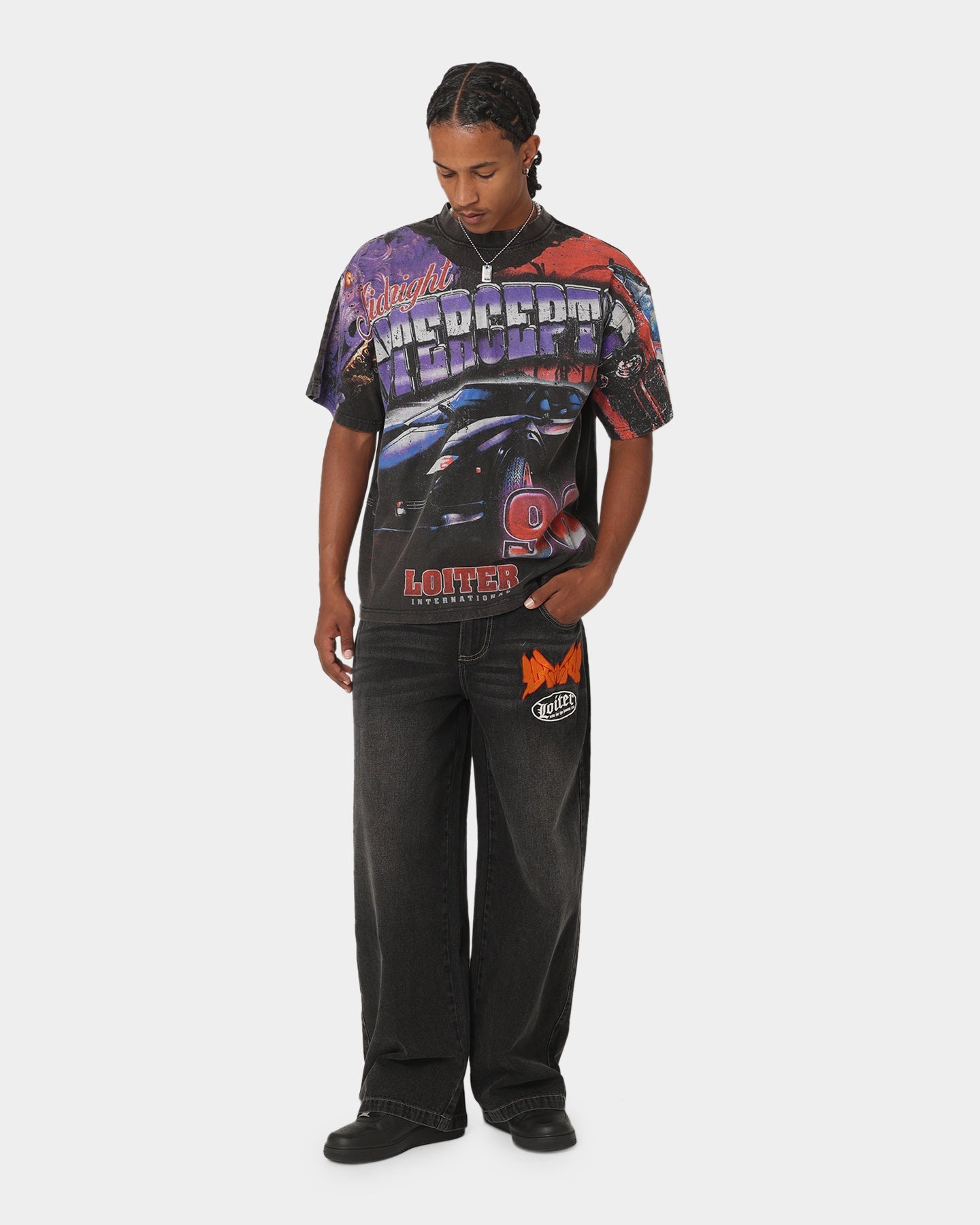 Loiter Interceptor Vintage T-Shirt Vintage Black