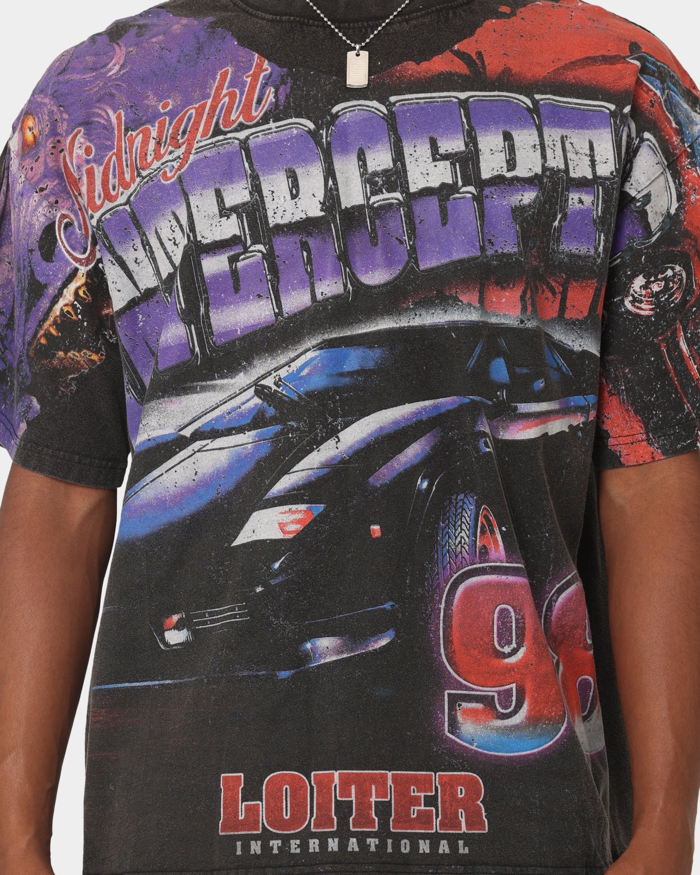 Loiter Interceptor Vintage T-Shirt Vintage Black
